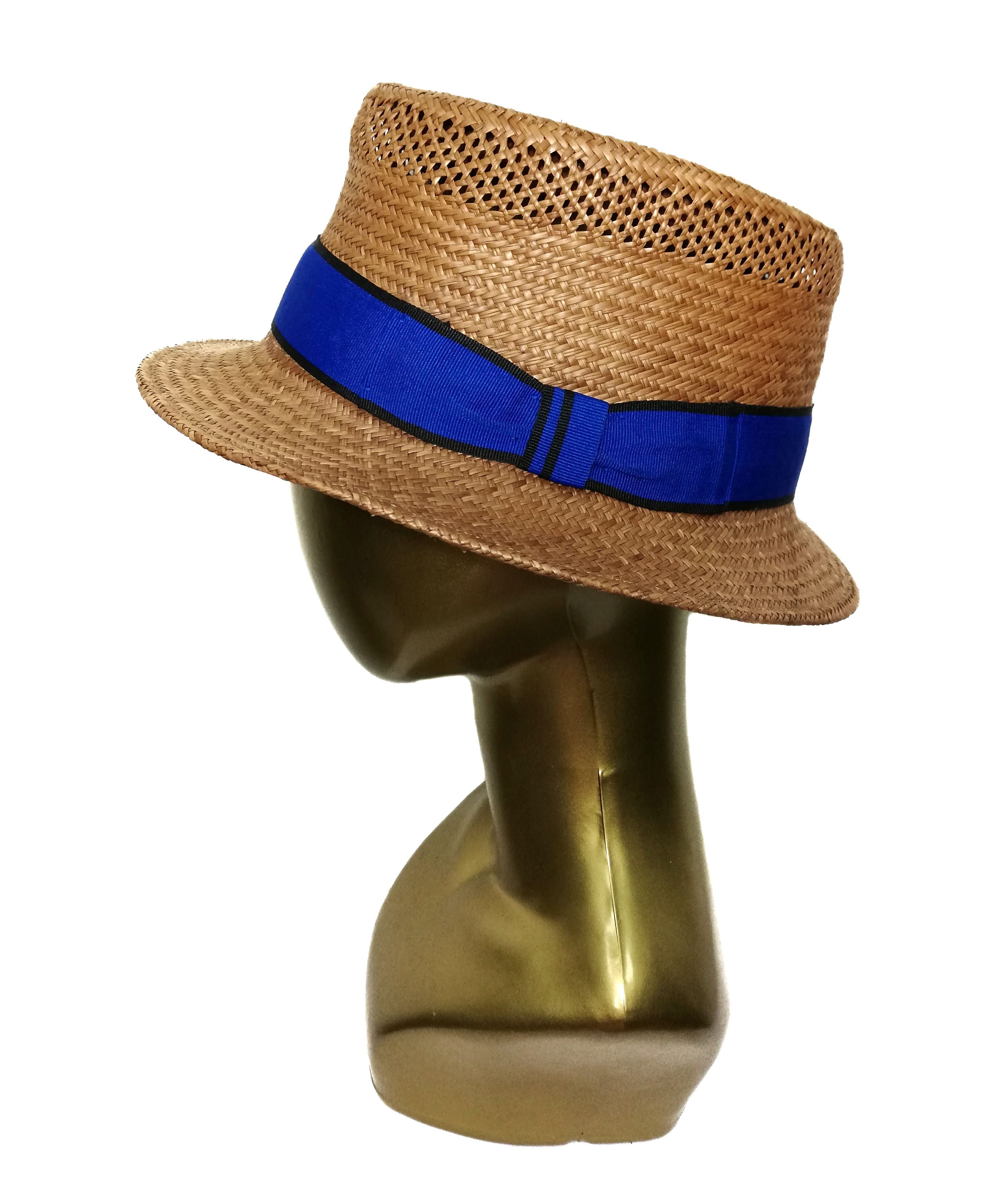 CA4LA 🔥SUMMER SALE Ca4la Straw Genuin Panama Bucket Hat🔥 Size ONE SIZE - 8 Thumbnail