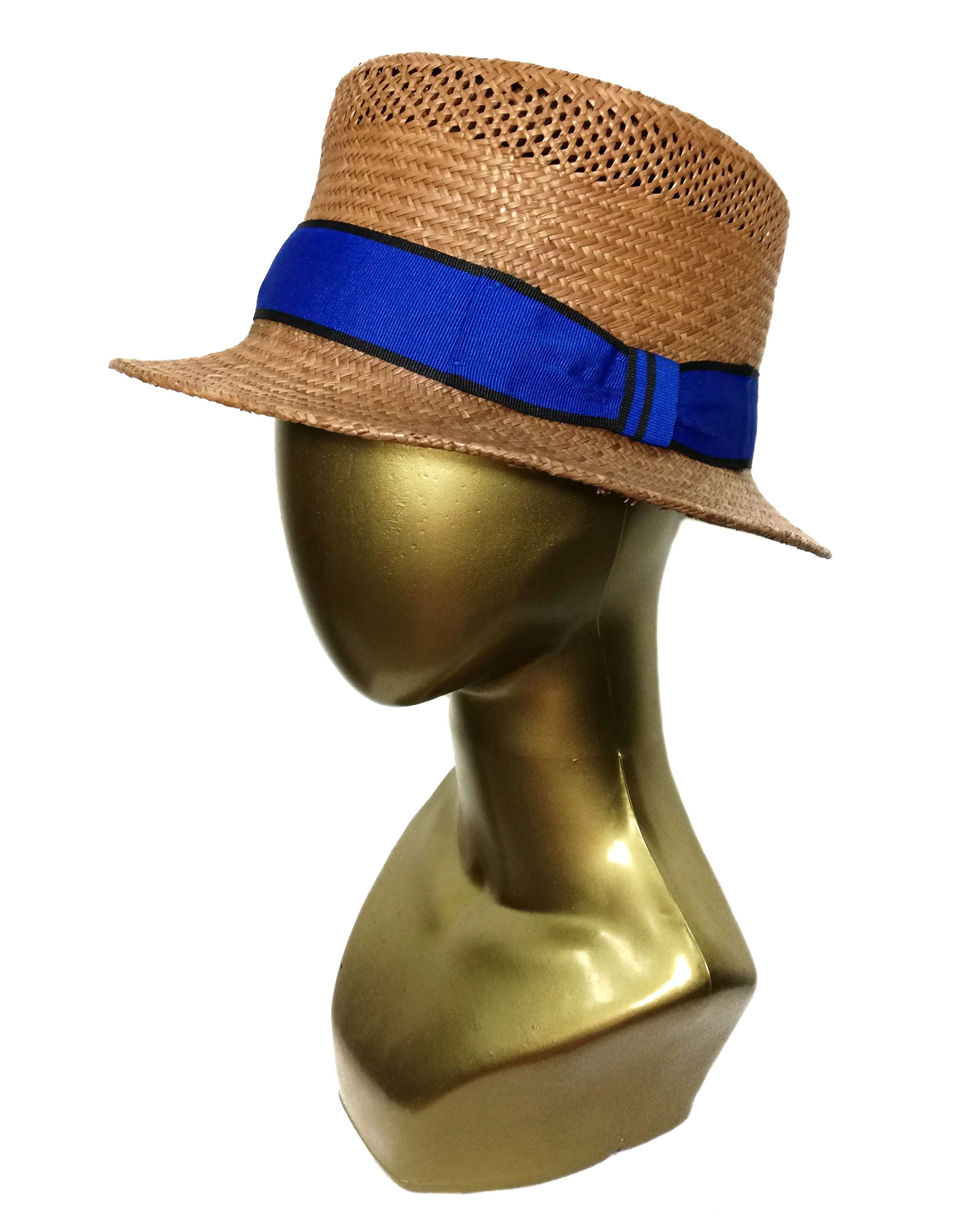 image of Summer Ca4La Straw Genuin Panama Bucket Hat in Brown, Men's
