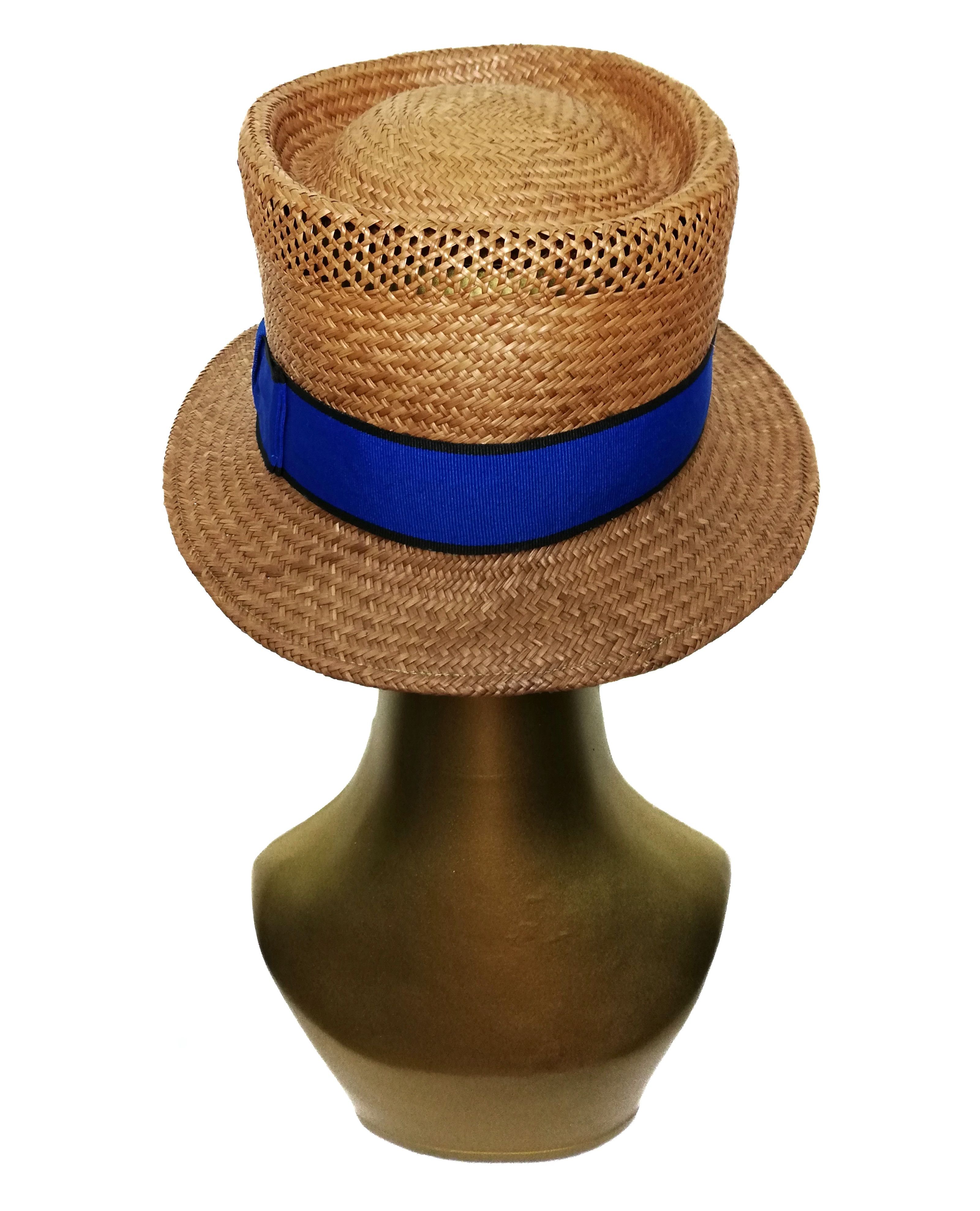 CA4LA 🔥SUMMER SALE Ca4la Straw Genuin Panama Bucket Hat🔥 Size ONE SIZE - 6 Thumbnail