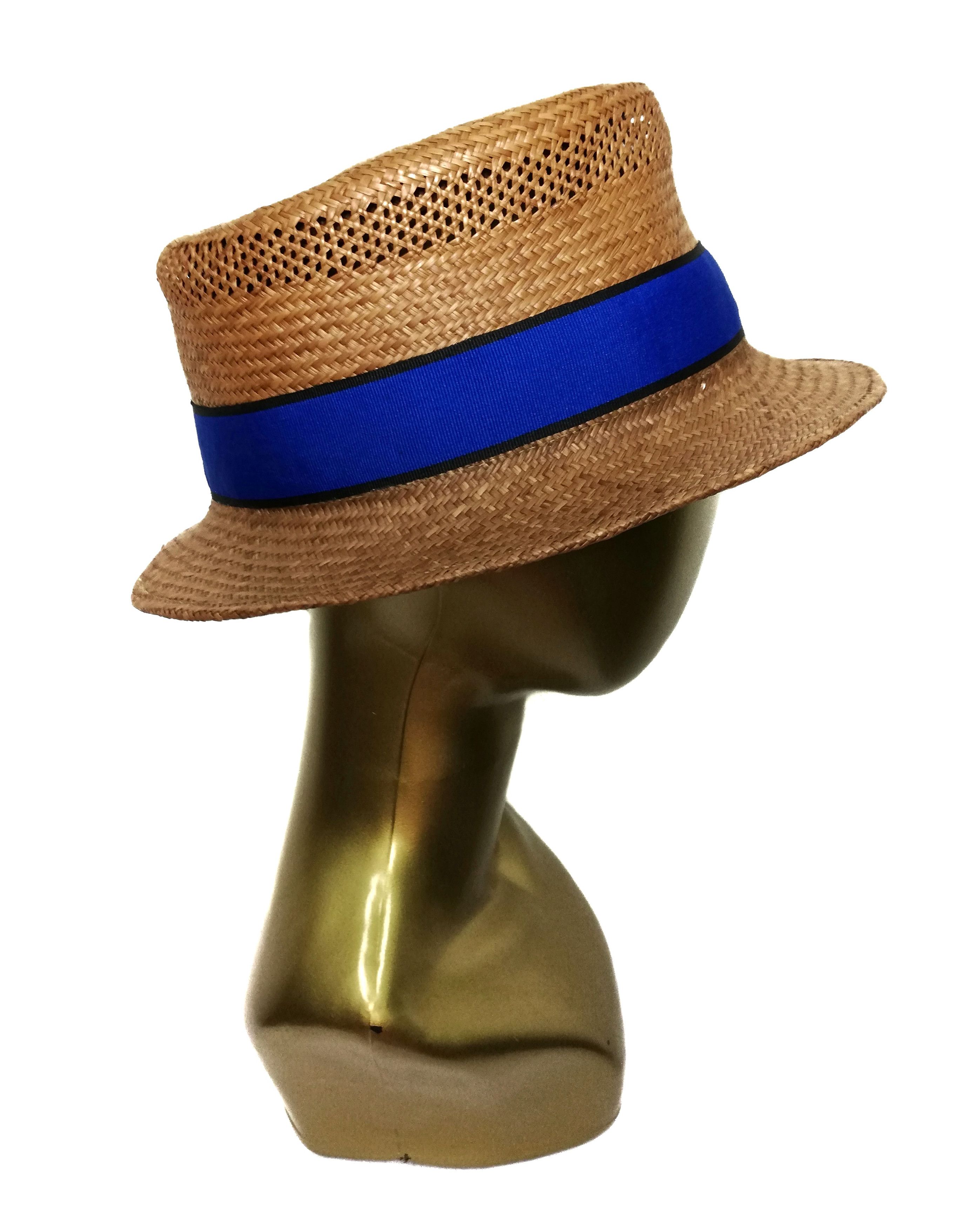 CA4LA 🔥SUMMER SALE Ca4la Straw Genuin Panama Bucket Hat🔥 Size ONE SIZE - 4 Thumbnail