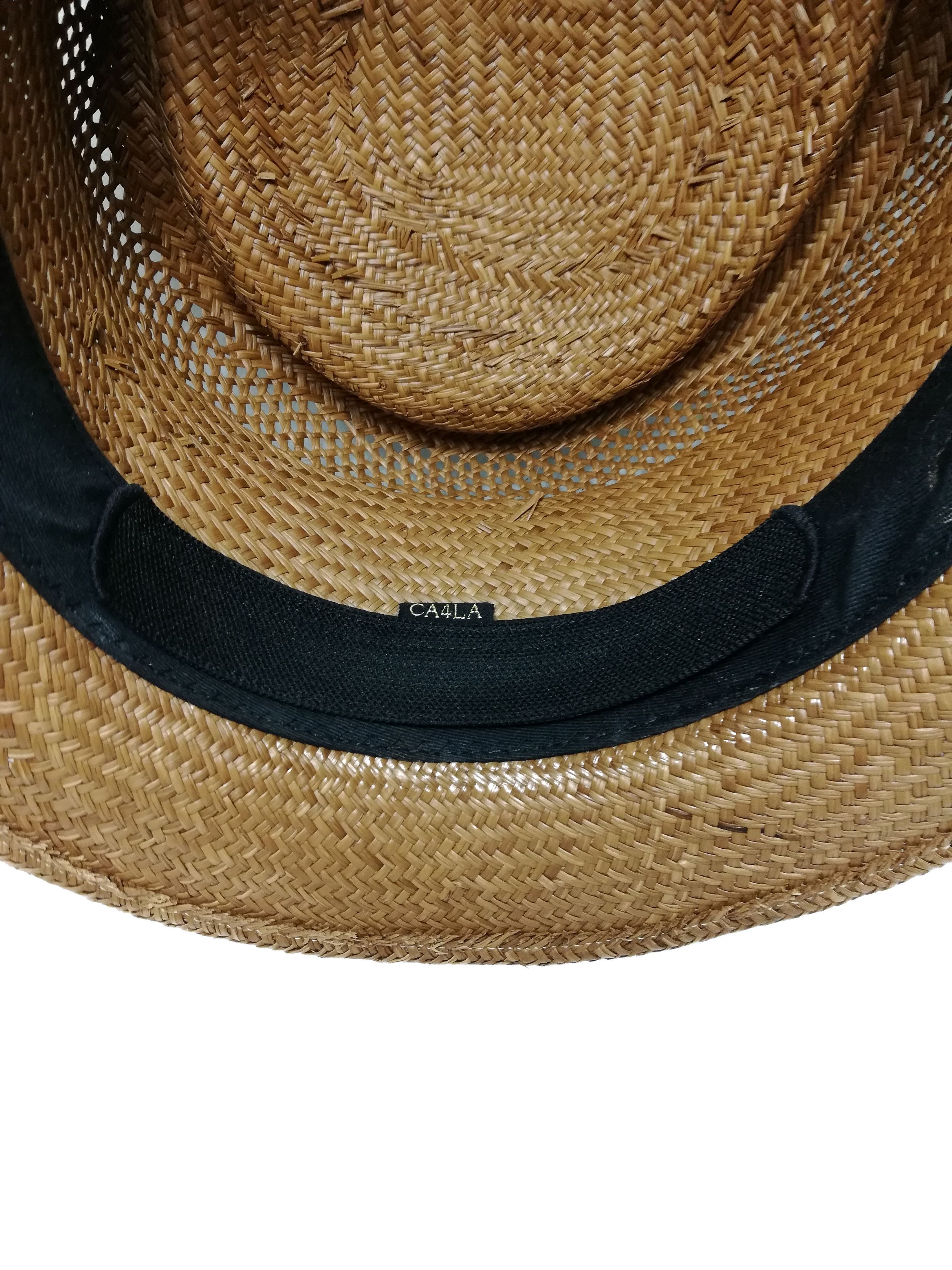 CA4LA 🔥SUMMER SALE Ca4la Straw Genuin Panama Bucket Hat🔥 Size ONE SIZE - 12 Thumbnail
