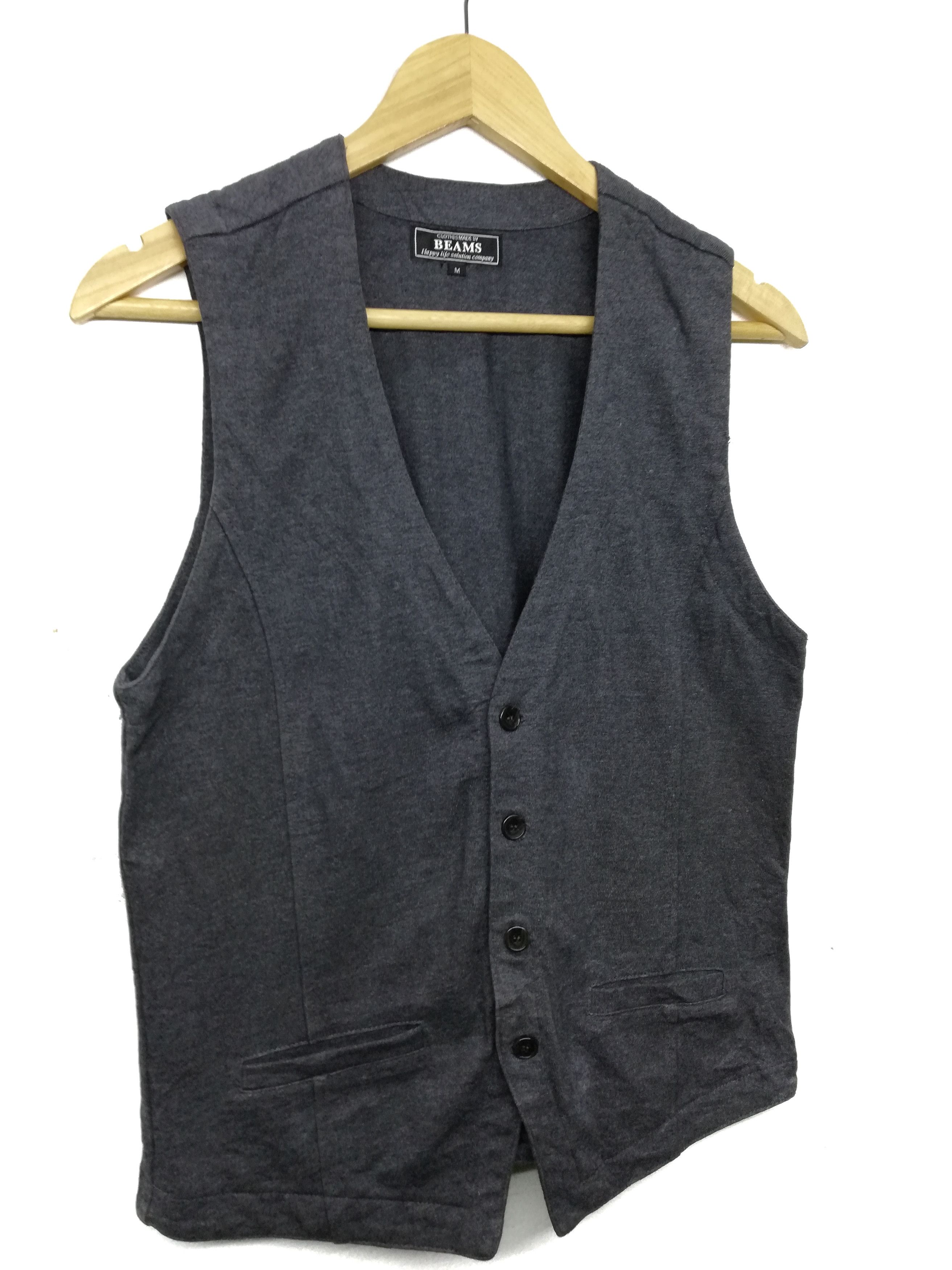 Beams Plus × Japanese Brand 🔥RARE Happy Life Solution Company Japan Casual Vest Jacket Size US M / EU 48-50 / 2 - 1 Thumbnail