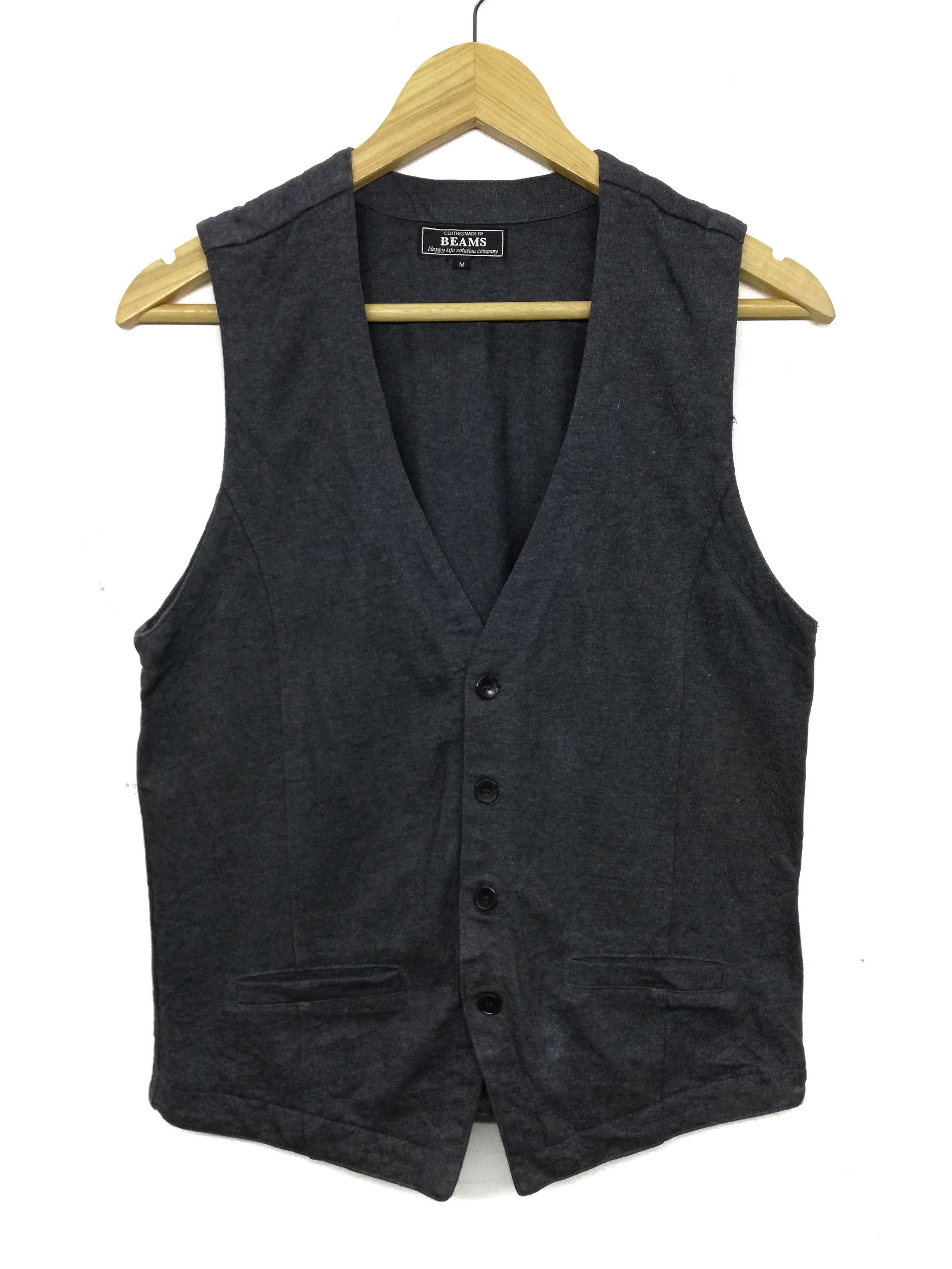 Beams Plus × Japanese Brand 🔥RARE Happy Life Solution Company Japan Casual Vest Jacket Size US M / EU 48-50 / 2 - 2 Thumbnail