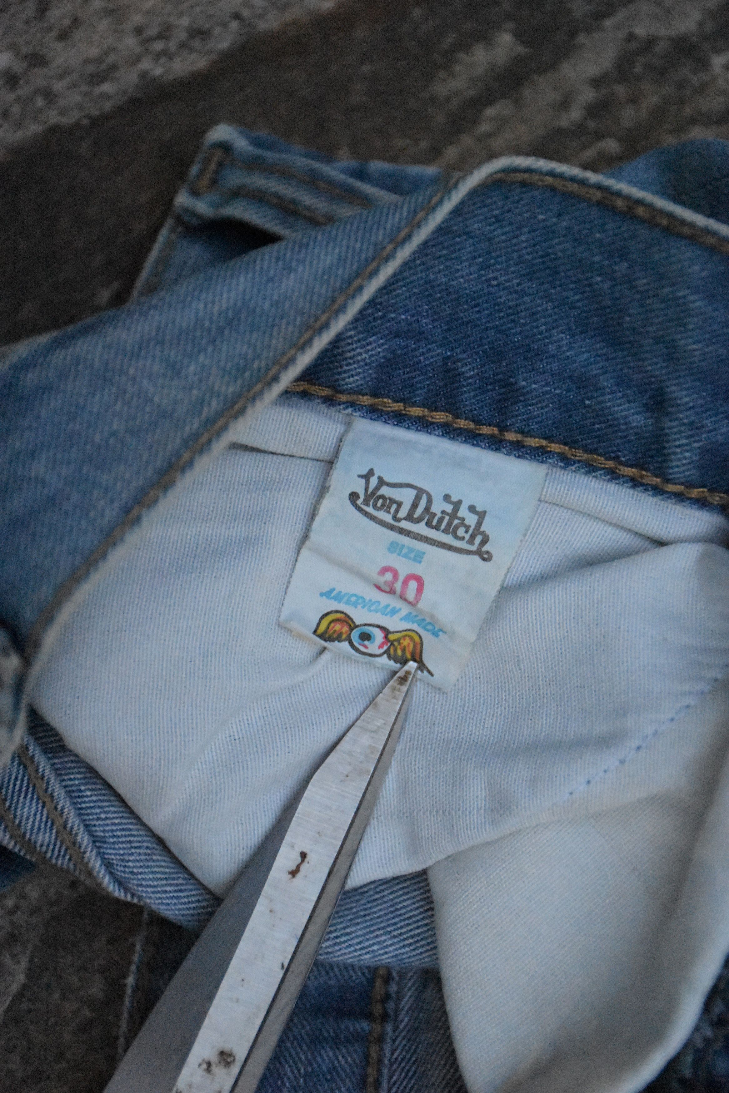 Ed Hardy Vintage Von Dutch skull denim summer night baggy y2k pants Size 30" / US 8 / IT 44 - 6 Thumbnail
