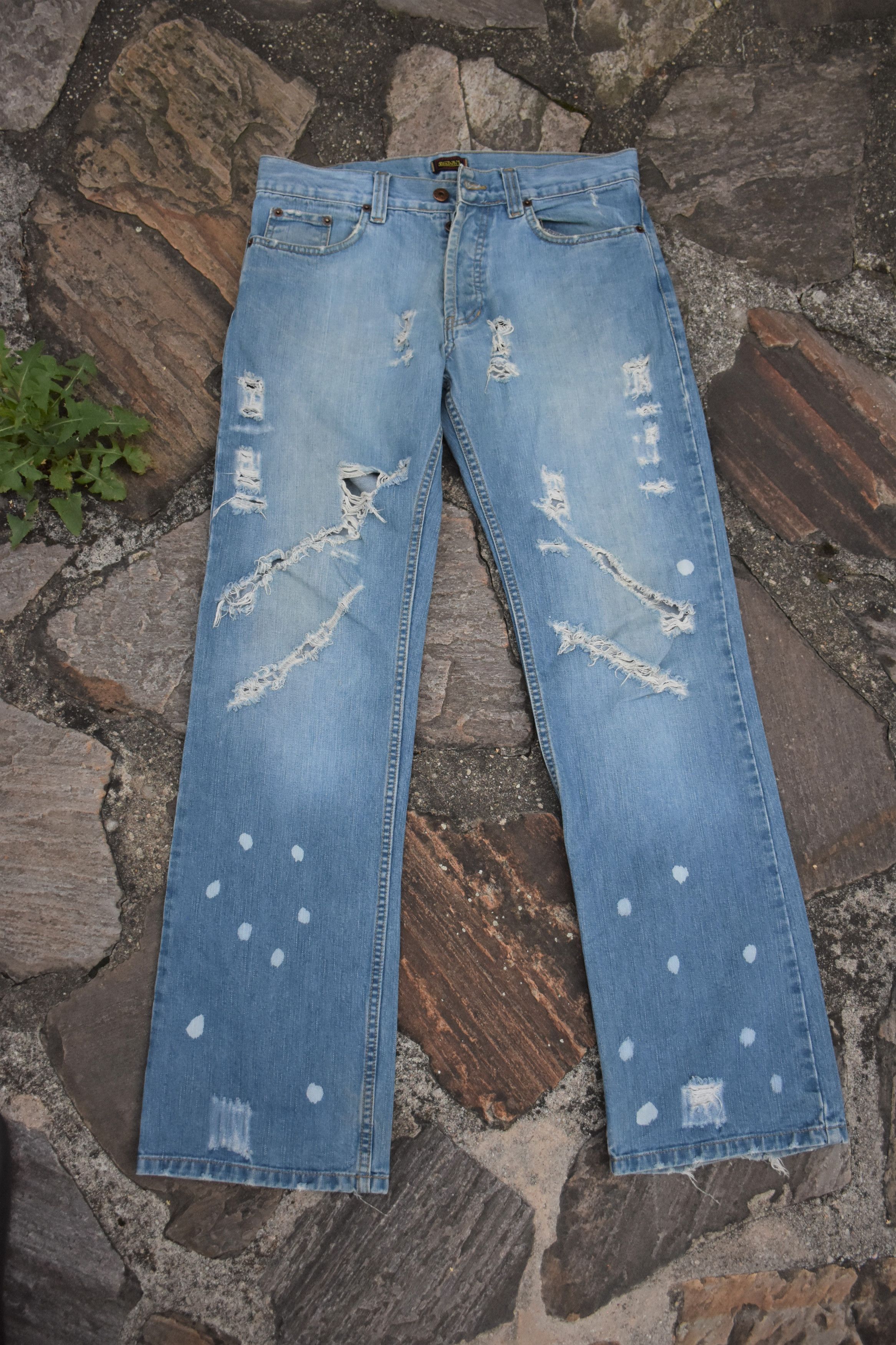 Ed Hardy Vintage Von Dutch skull denim summer night baggy y2k pants Size 30" / US 8 / IT 44 - 2 Thumbnail