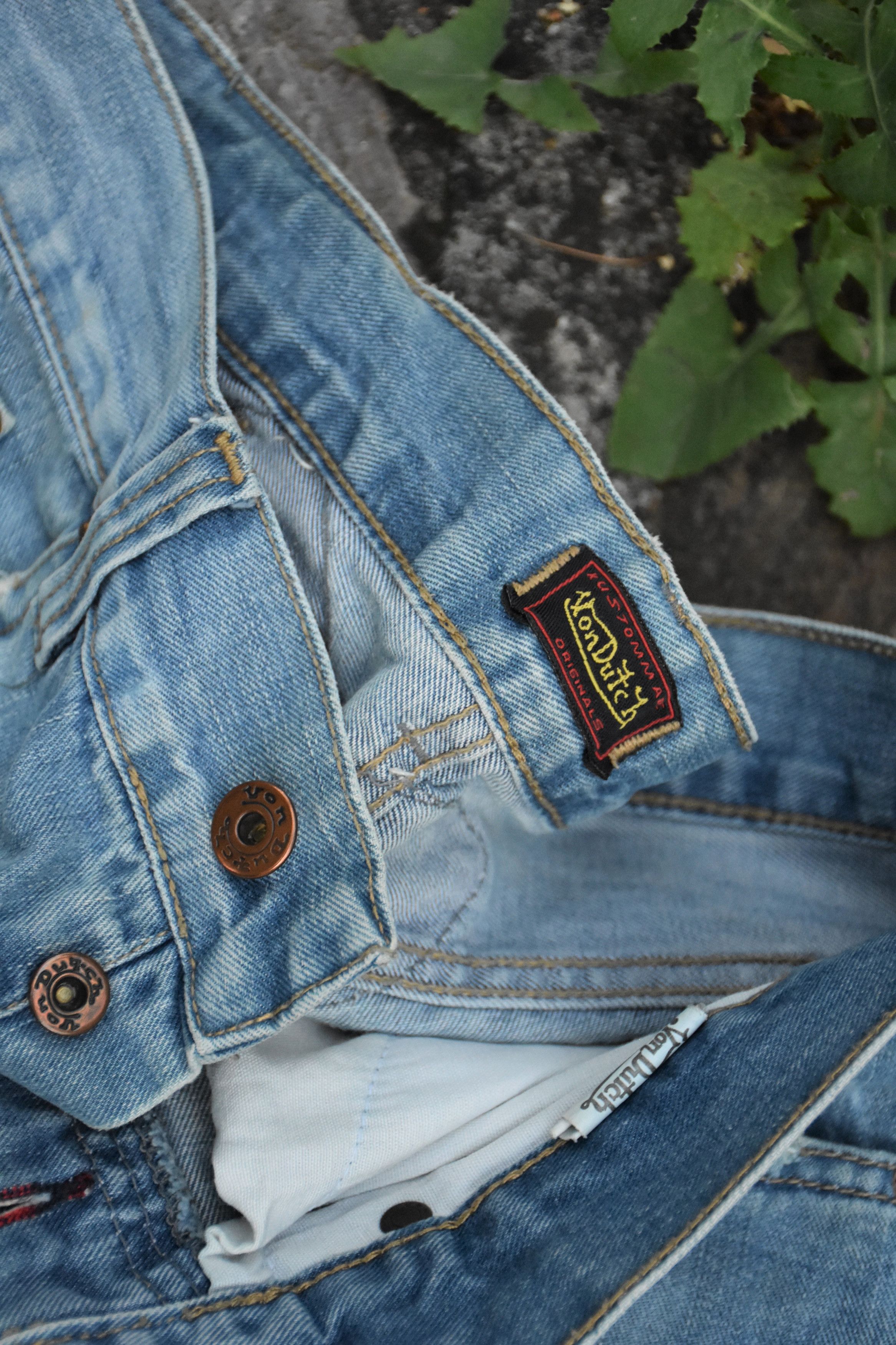 Ed Hardy Vintage Von Dutch skull denim summer night baggy y2k pants Size 30" / US 8 / IT 44 - 4 Thumbnail