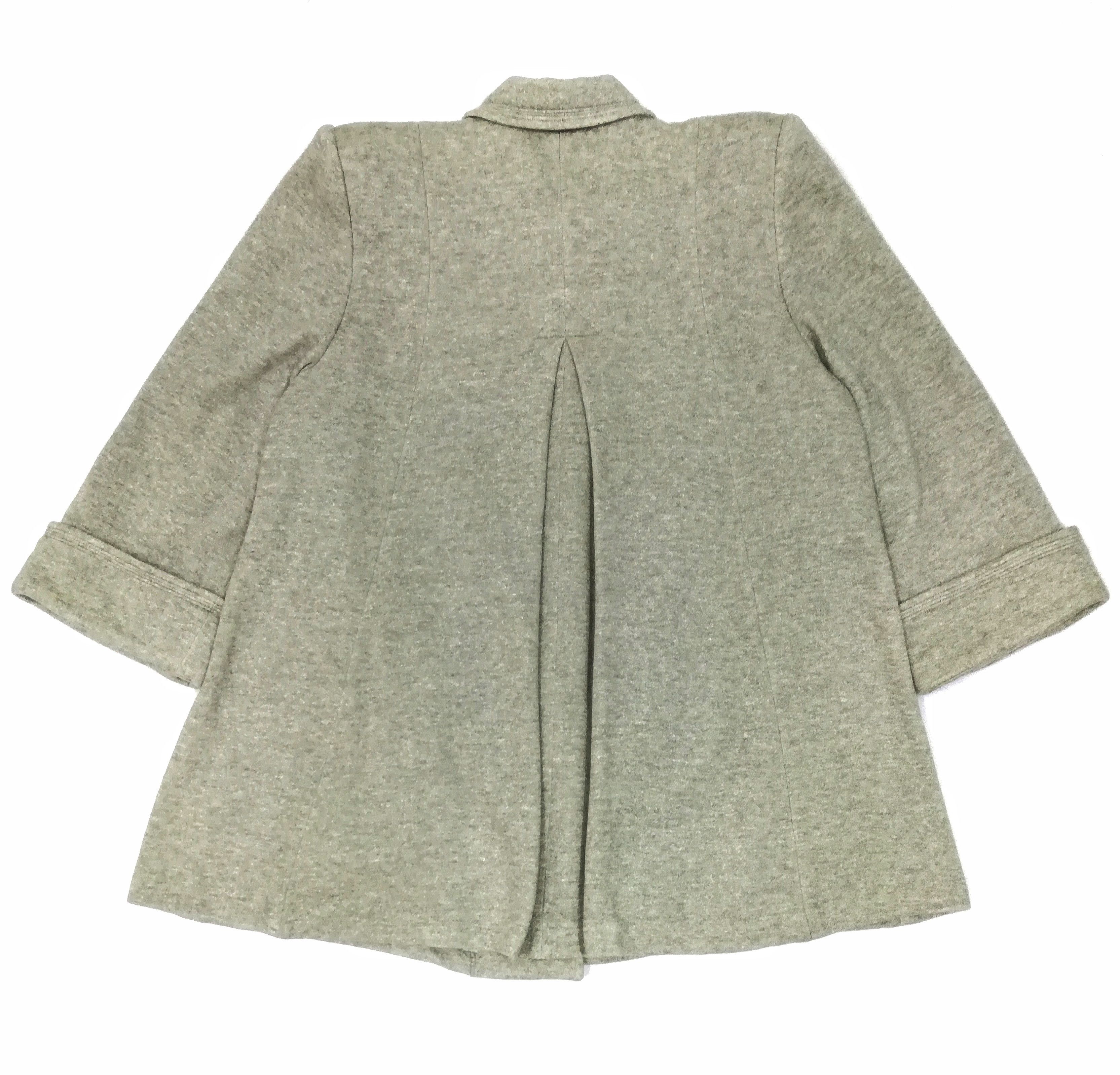 Designer 🔥Norma Kamali Minimalist Grey Long Coat Polyester/Cotton Size US M / EU 48-50 / 2 - 12 Thumbnail