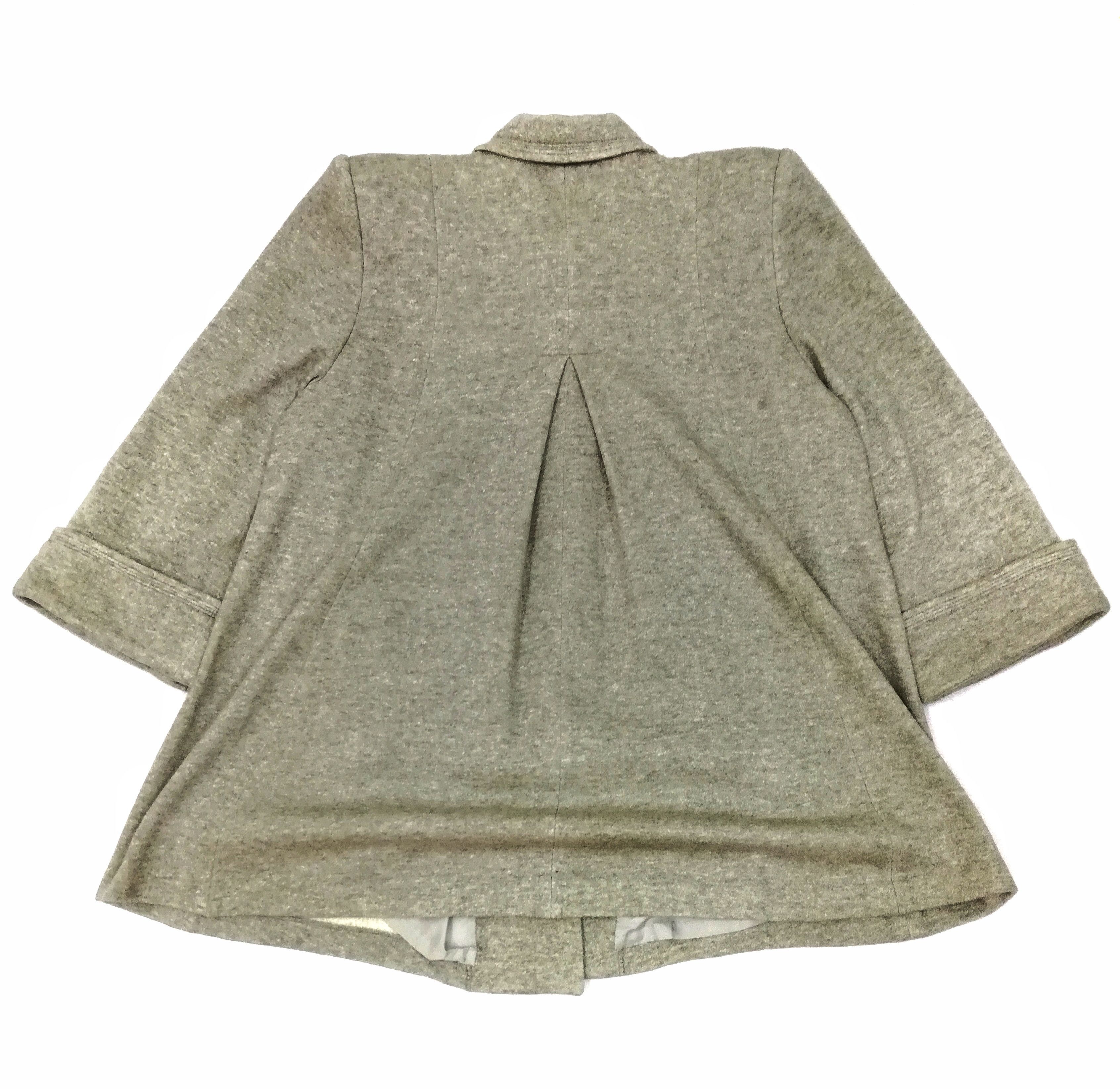Designer 🔥Norma Kamali Minimalist Grey Long Coat Polyester/Cotton Size US M / EU 48-50 / 2 - 14 Thumbnail