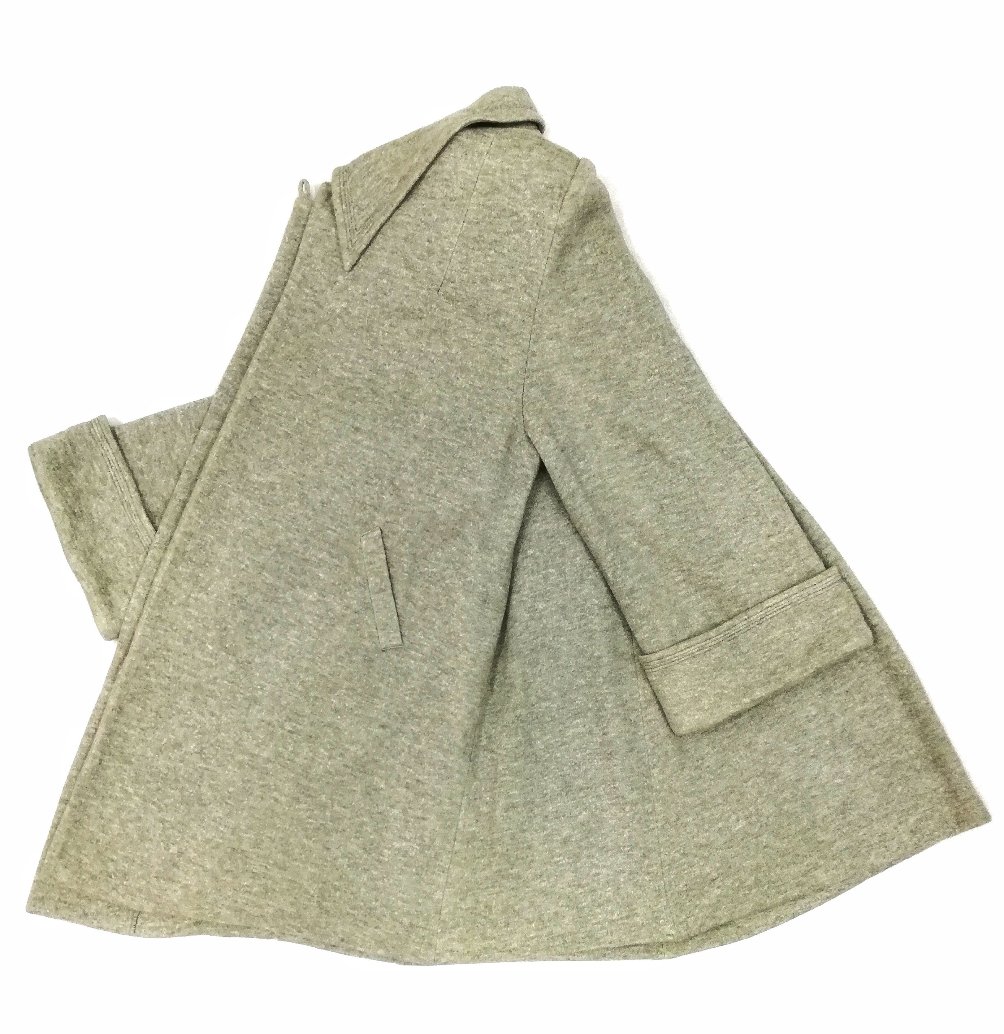 Designer 🔥Norma Kamali Minimalist Grey Long Coat Polyester/Cotton Size US M / EU 48-50 / 2 - 10 Thumbnail