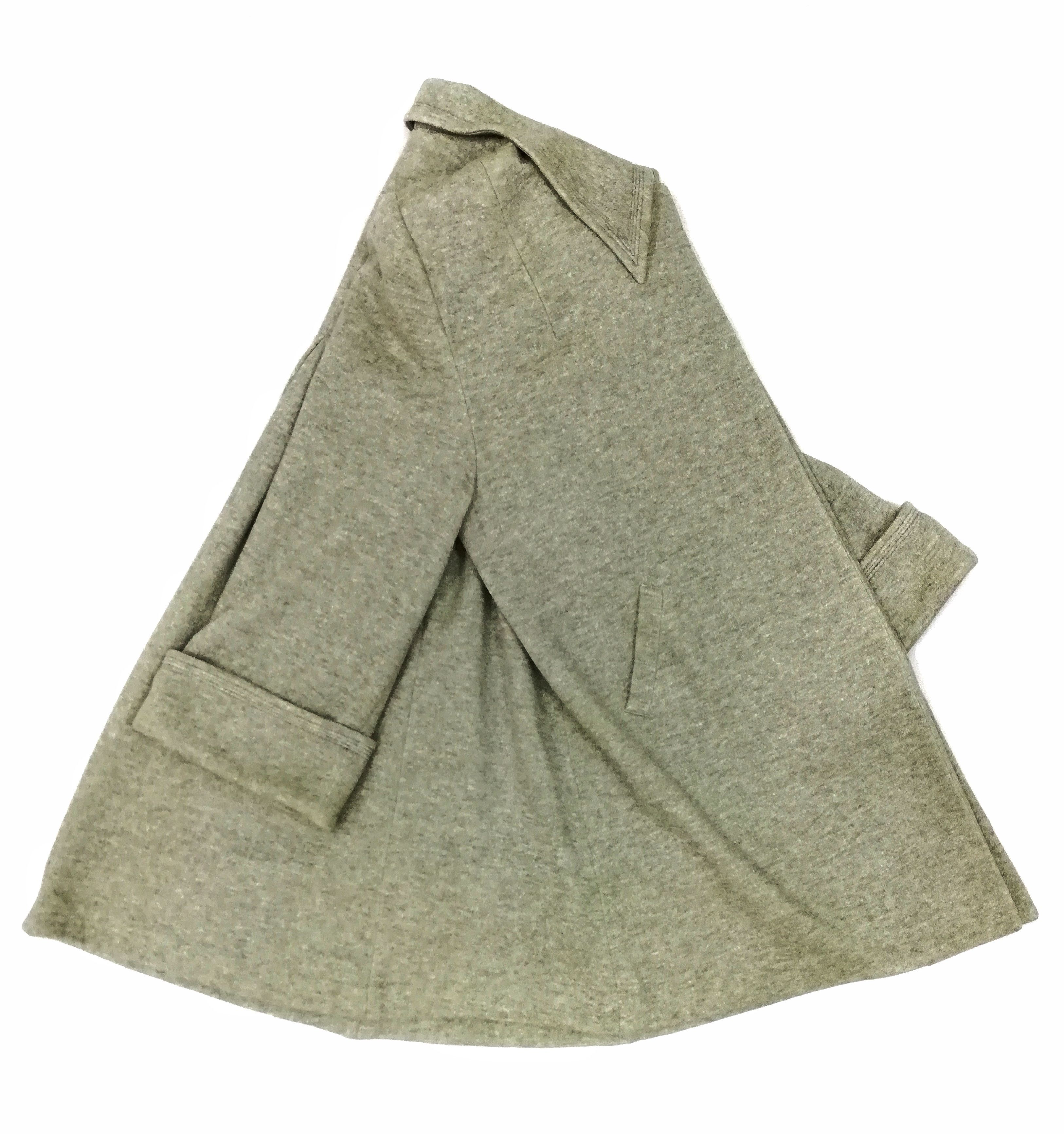 Designer 🔥Norma Kamali Minimalist Grey Long Coat Polyester/Cotton Size US M / EU 48-50 / 2 - 11 Thumbnail