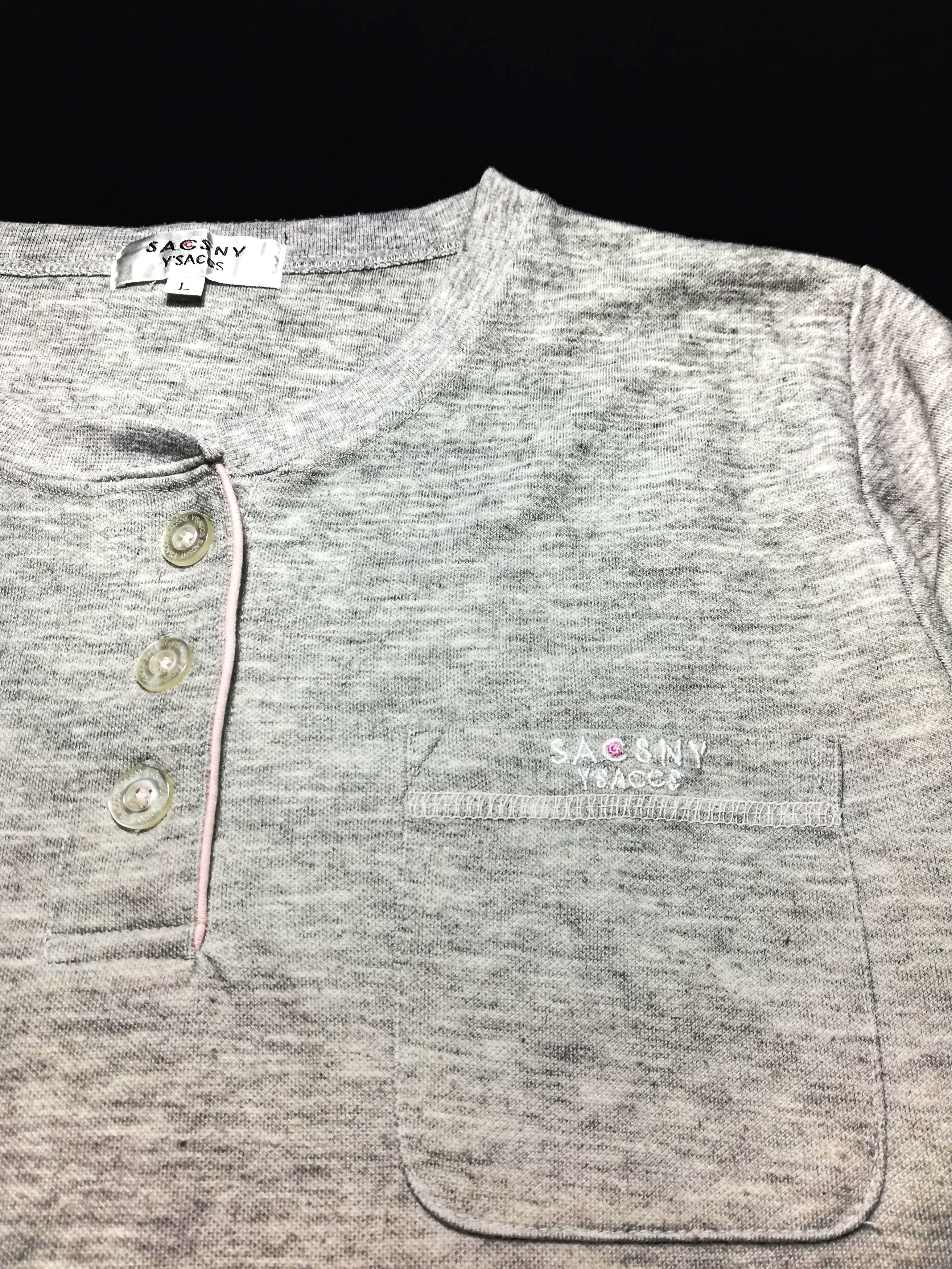 Yohji Yamamoto 🔥Y’saccs By Yohji Yamamoto Button Henley Long Sleeve Shirt Size US M / EU 48-50 / 2 - 5 Thumbnail
