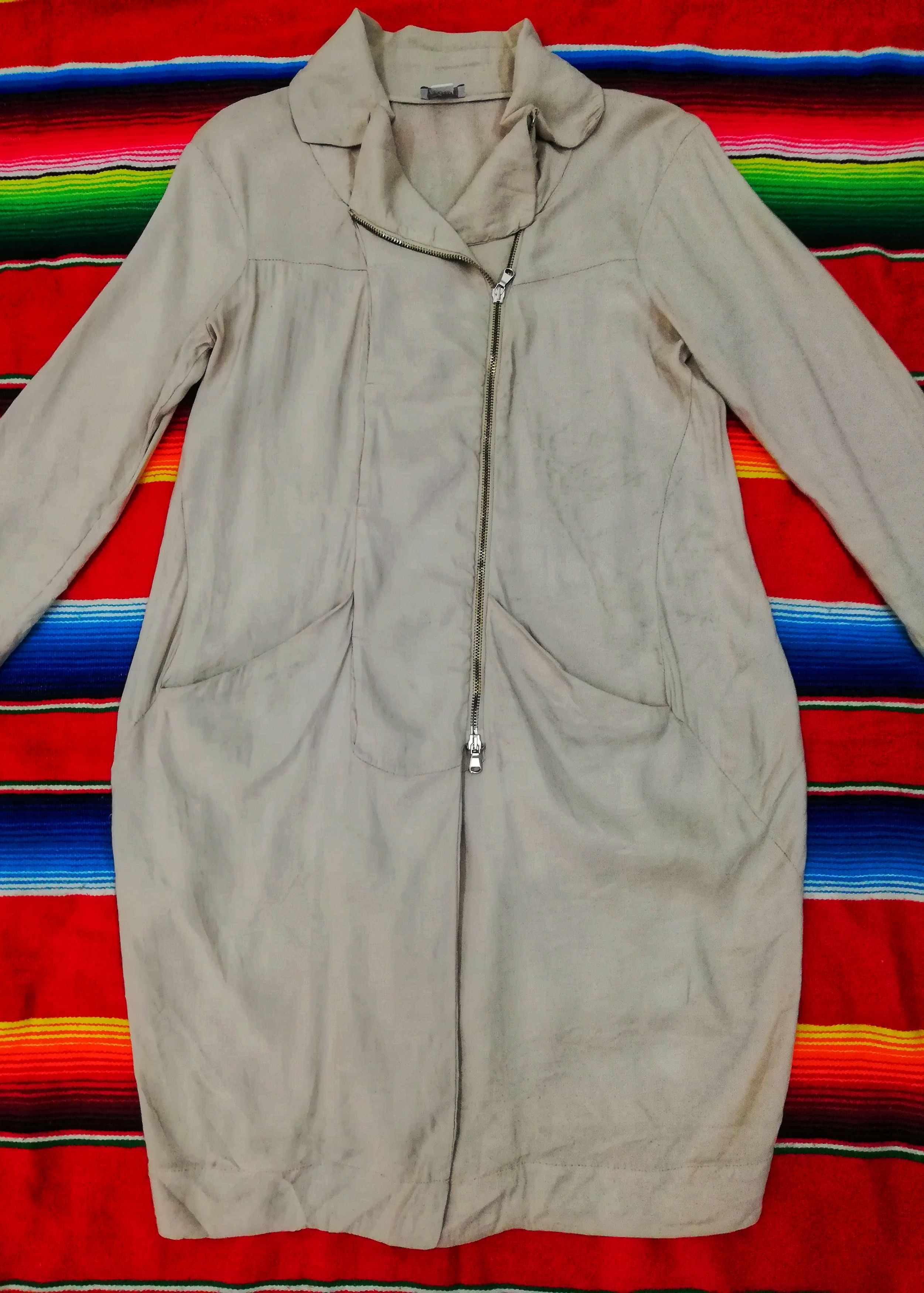 Designer × Transit 🔥Designer Italy Transit Par-Such Trench Coat Zipper Jacket Size US XS / EU 42 / 0 - 3 Thumbnail