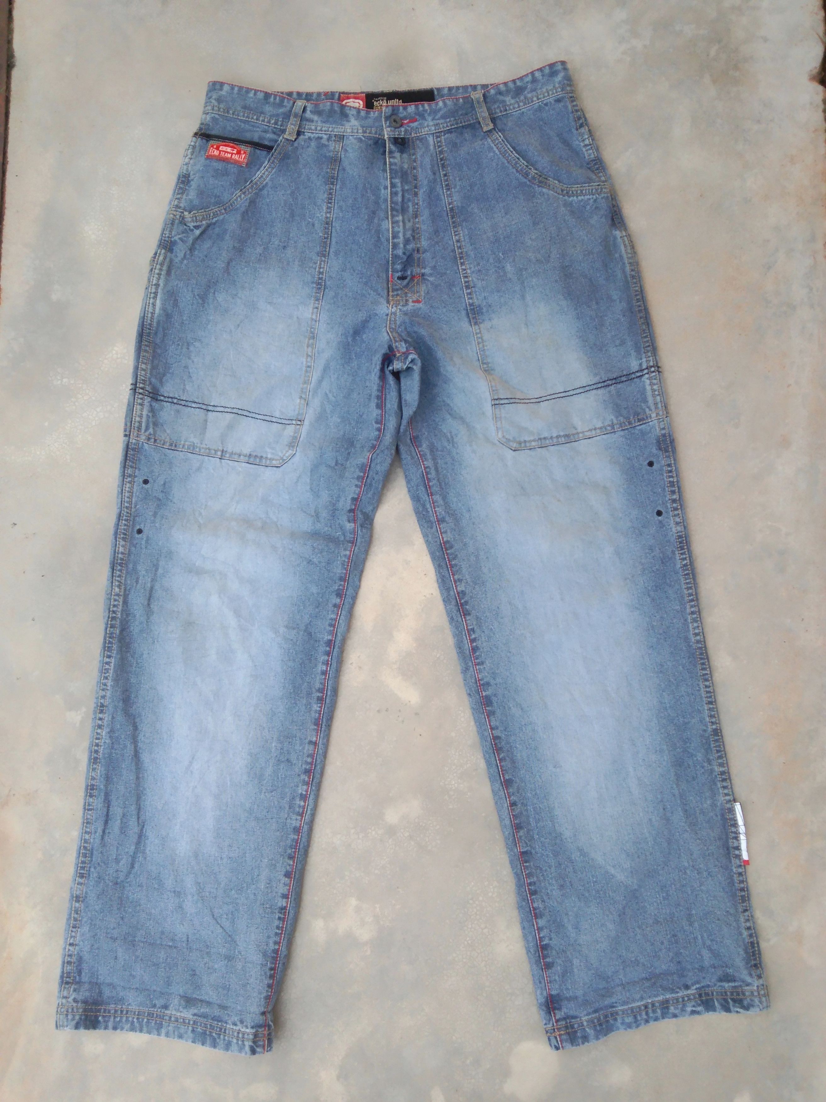 image of Vintage Ecko Unltd. Jnco Jeans Baggy Style 36X33 in Blue, Men's