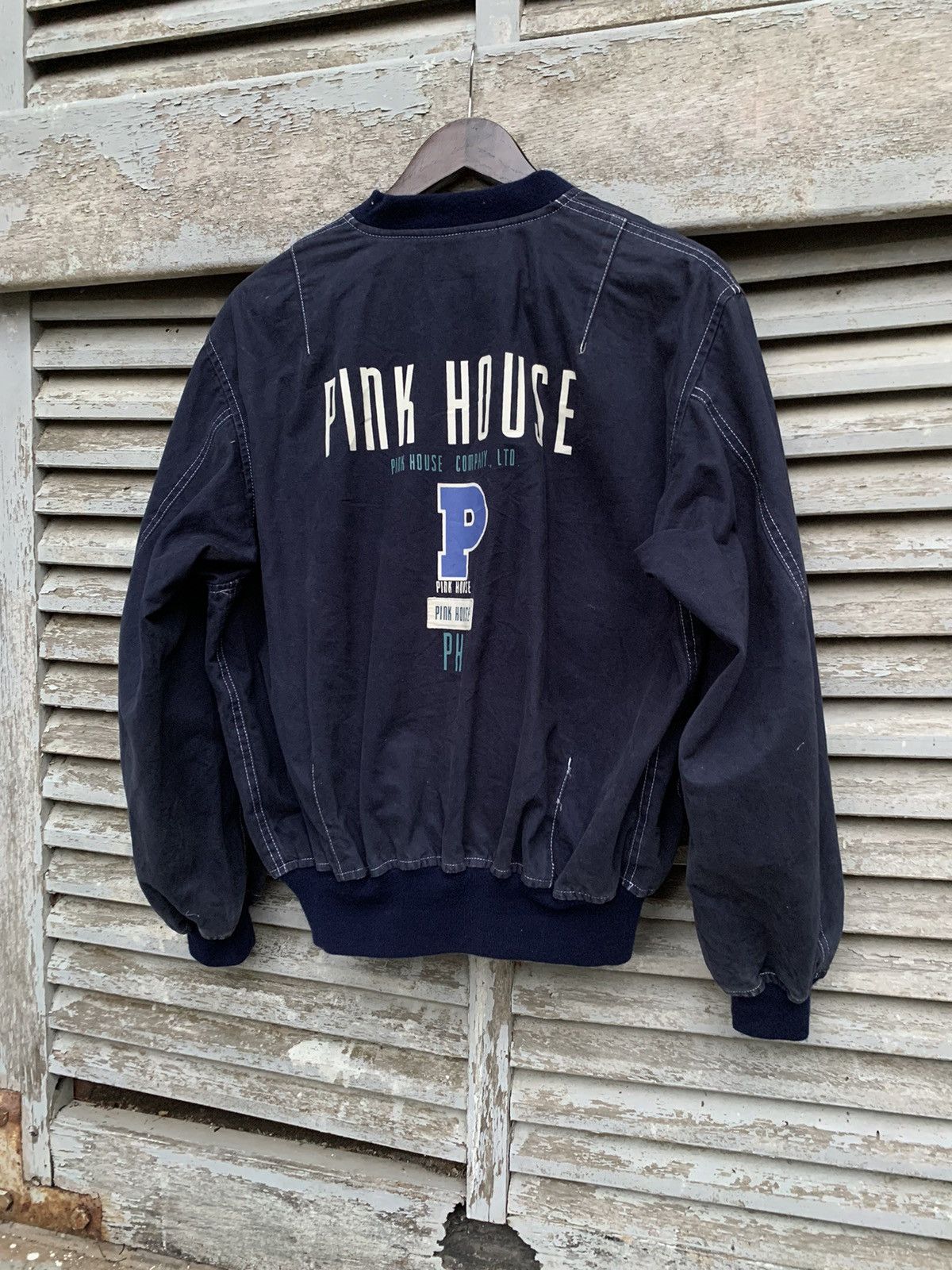 Pink House 🔥VINTAGE PINK HOUSE BOMBER JACKET MADE IN JAPAN Size US M / EU 48-50 / 2 - 3 Thumbnail