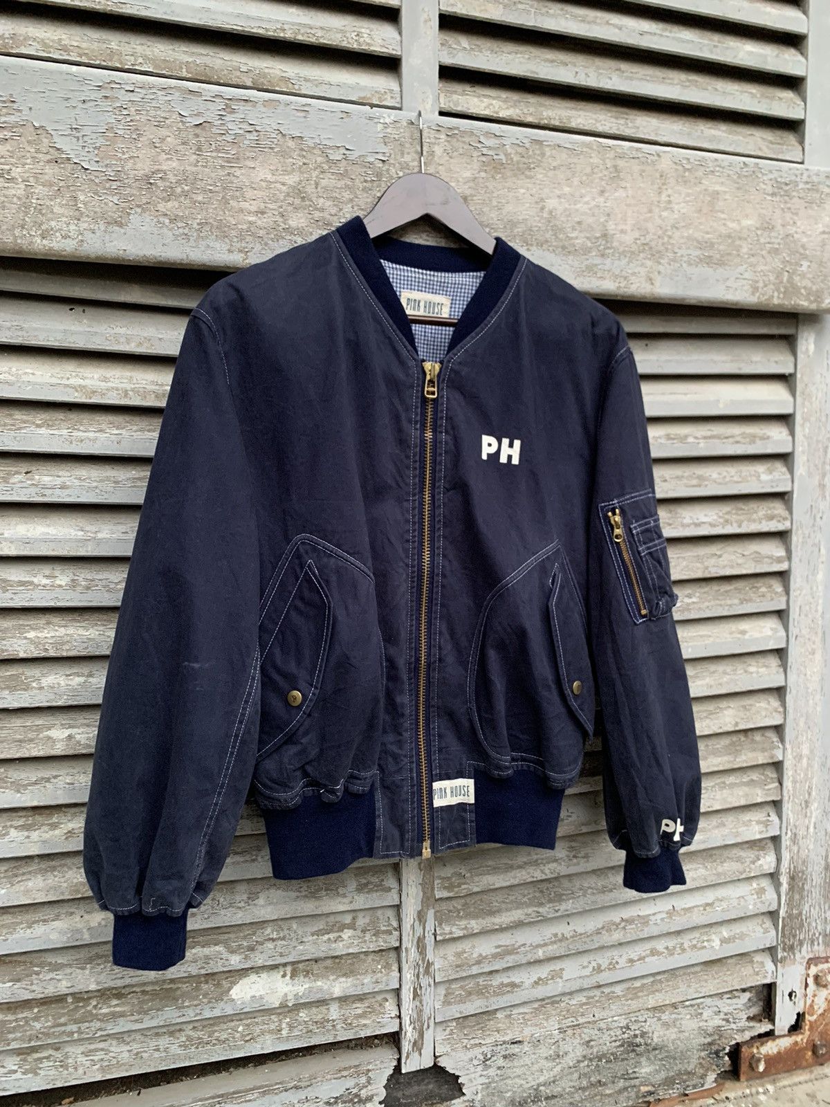 Pink House 🔥VINTAGE PINK HOUSE BOMBER JACKET MADE IN JAPAN Size US M / EU 48-50 / 2 - 7 Thumbnail