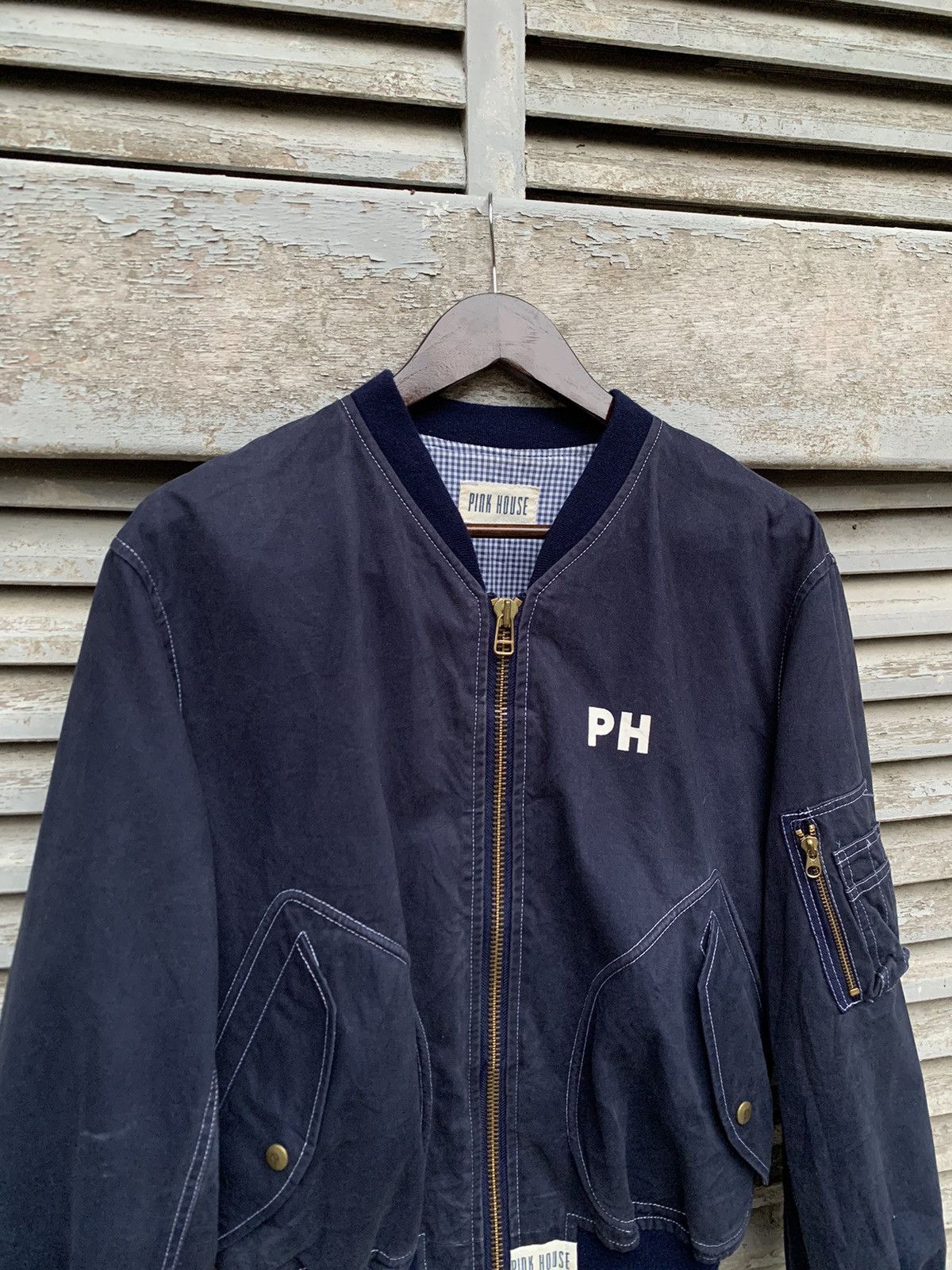 Pink House 🔥VINTAGE PINK HOUSE BOMBER JACKET MADE IN JAPAN Size US M / EU 48-50 / 2 - 8 Thumbnail