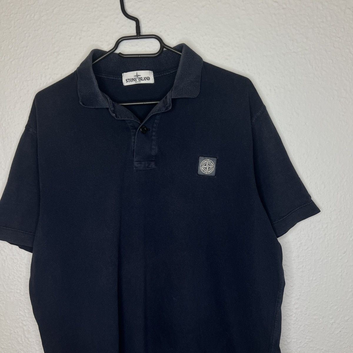 Stone Island Stone Island Polo Tee Tshirt Navy Logo Wind Rose Size US XXL / EU 58 / 5 - 3 Thumbnail