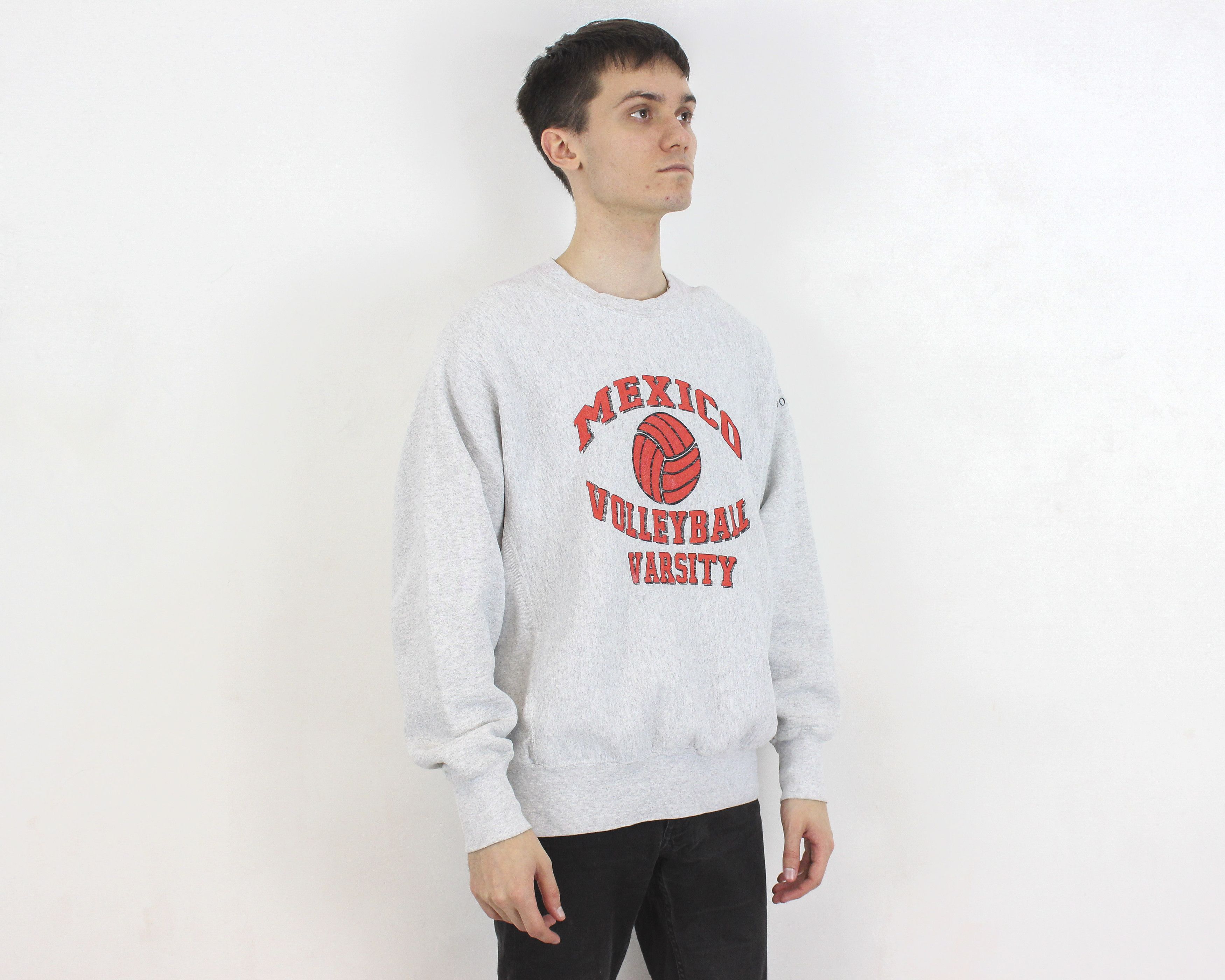 Lee × Vintage Sweatshirt Cross Grain Jumper Mexico Volleyball Varsity Top Size US L / EU 52-54 / 3 - 2 Thumbnail