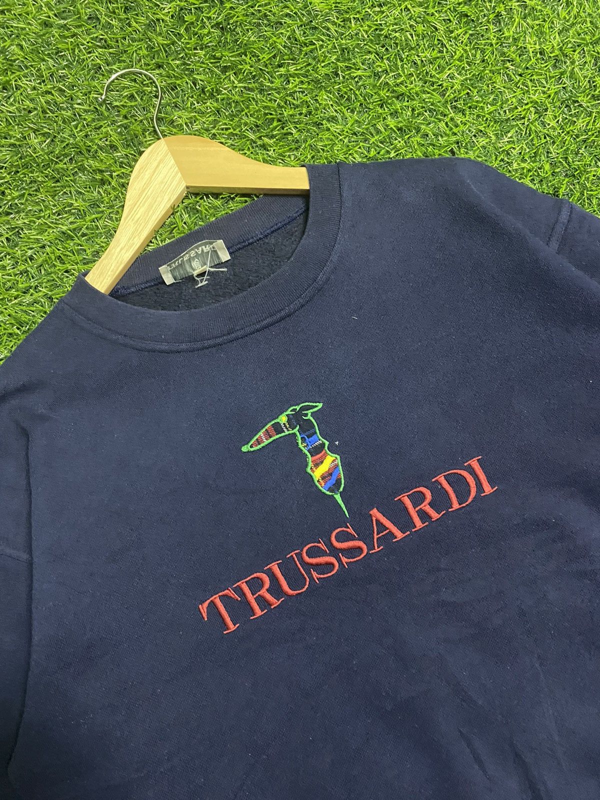 Trussardi × Vintage Vintage Trussardi Sweatshirt Size US L / EU 52-54 / 3 - 2 Thumbnail