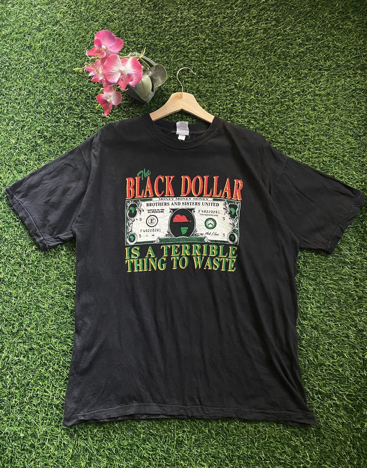 Vintage Vintage Bootleg Black Dollar Size US L / EU 52-54 / 3 - 1 Thumbnail