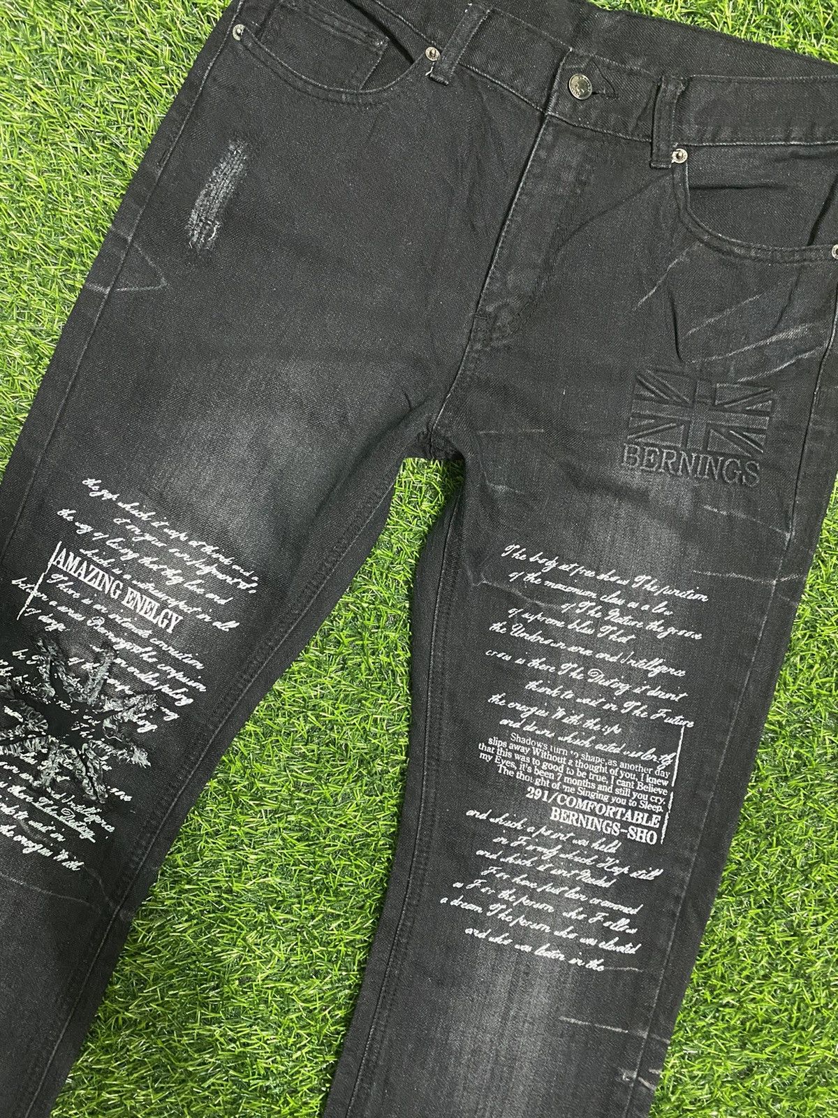 Japanese Brand Bernings Sho Jeans Size US 34 / EU 50 - 3 Thumbnail