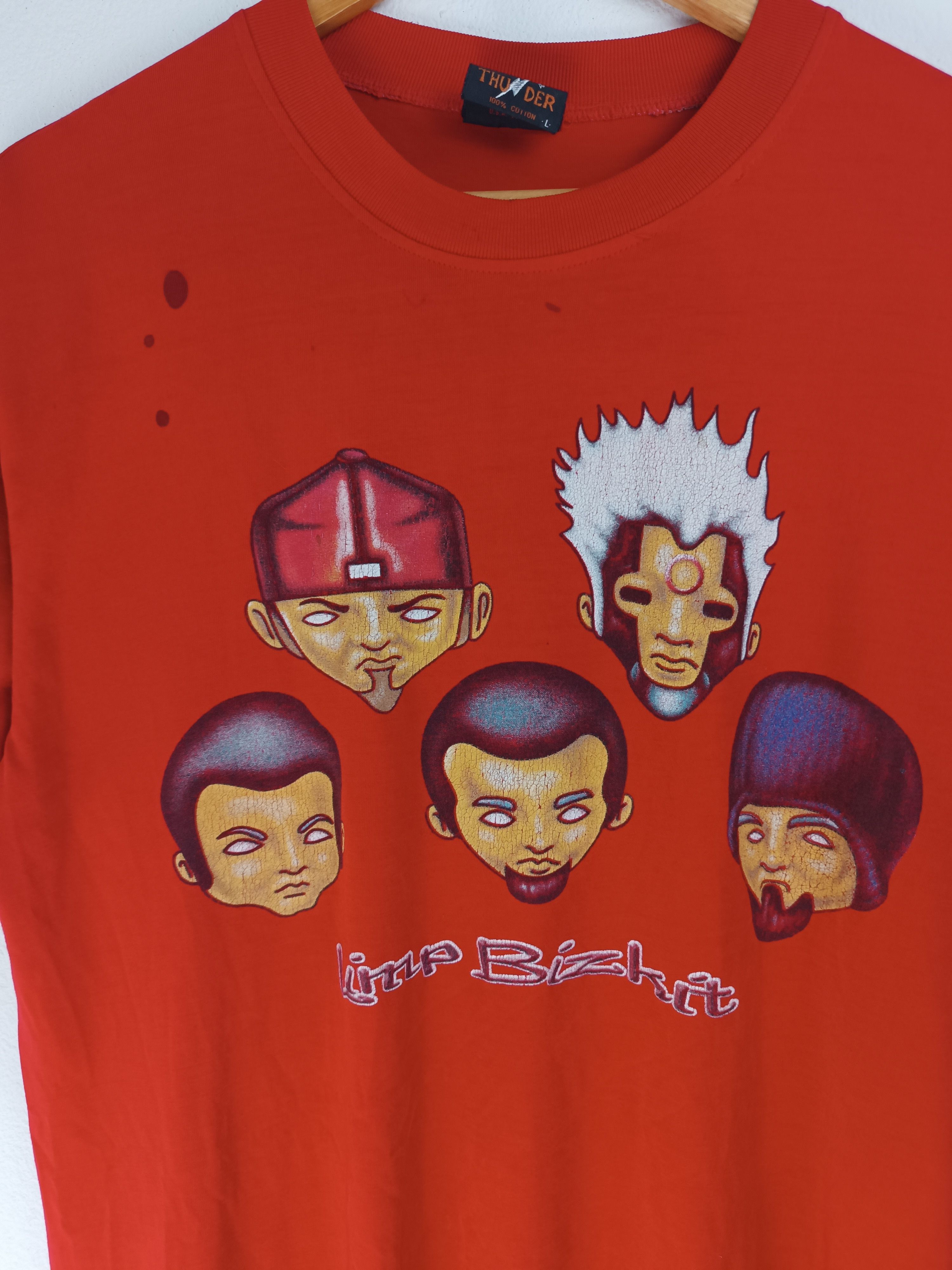 Band Tees RARE🔥VINTAGE 2000s LIMP BIZKIT BOOTLEG y2k (Linkin korn) Size US L / EU 52-54 / 3 - 5 Thumbnail