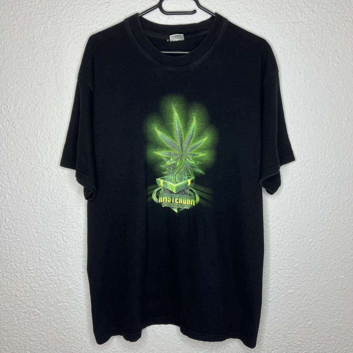 Japanese Brand × Vintage Vintage Amsterdam Power Plant Logo Weed 420 Drug Tee Tshirt Size US L / EU 52-54 / 3 - 1 Thumbnail