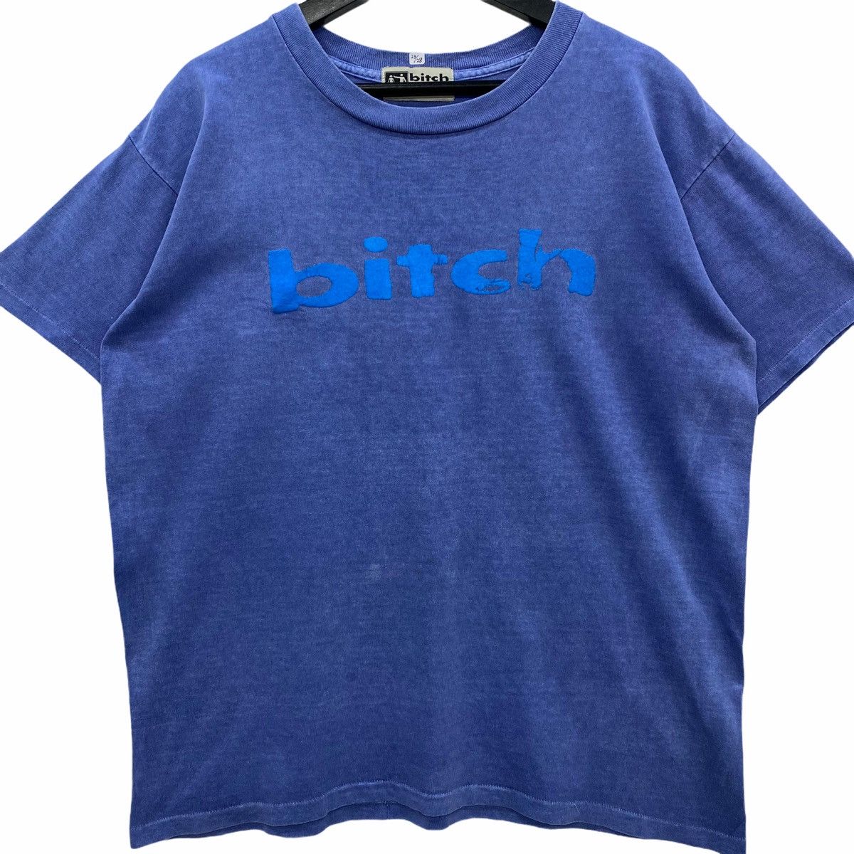Vintage *Vintage BITCH Streetwear spellout logo Men Tshirt Size US XL / EU 56 / 4 - 2 Thumbnail