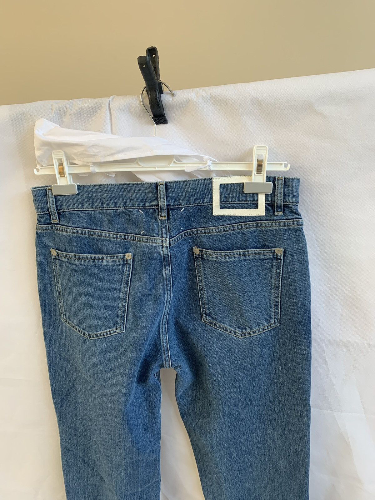 Maison Margiela Stereotype Regular Jean in Light Blue Size US 32 / EU 48 - 11 Thumbnail