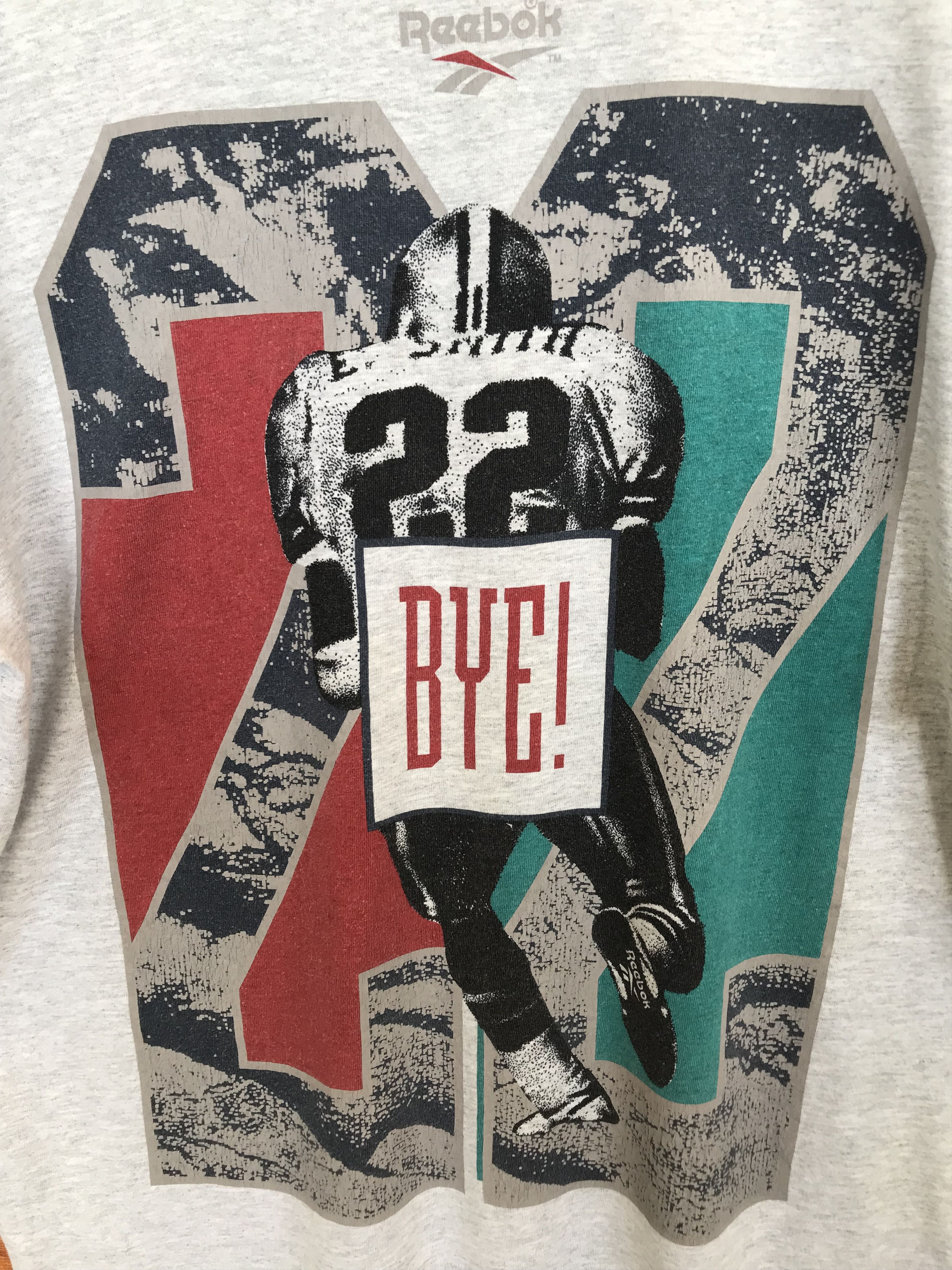 Vintage Vintage 90s Reebok Emmitt Smith NFL T-Shirt Mirror Print Size US L / EU 52-54 / 3 - 7 Thumbnail