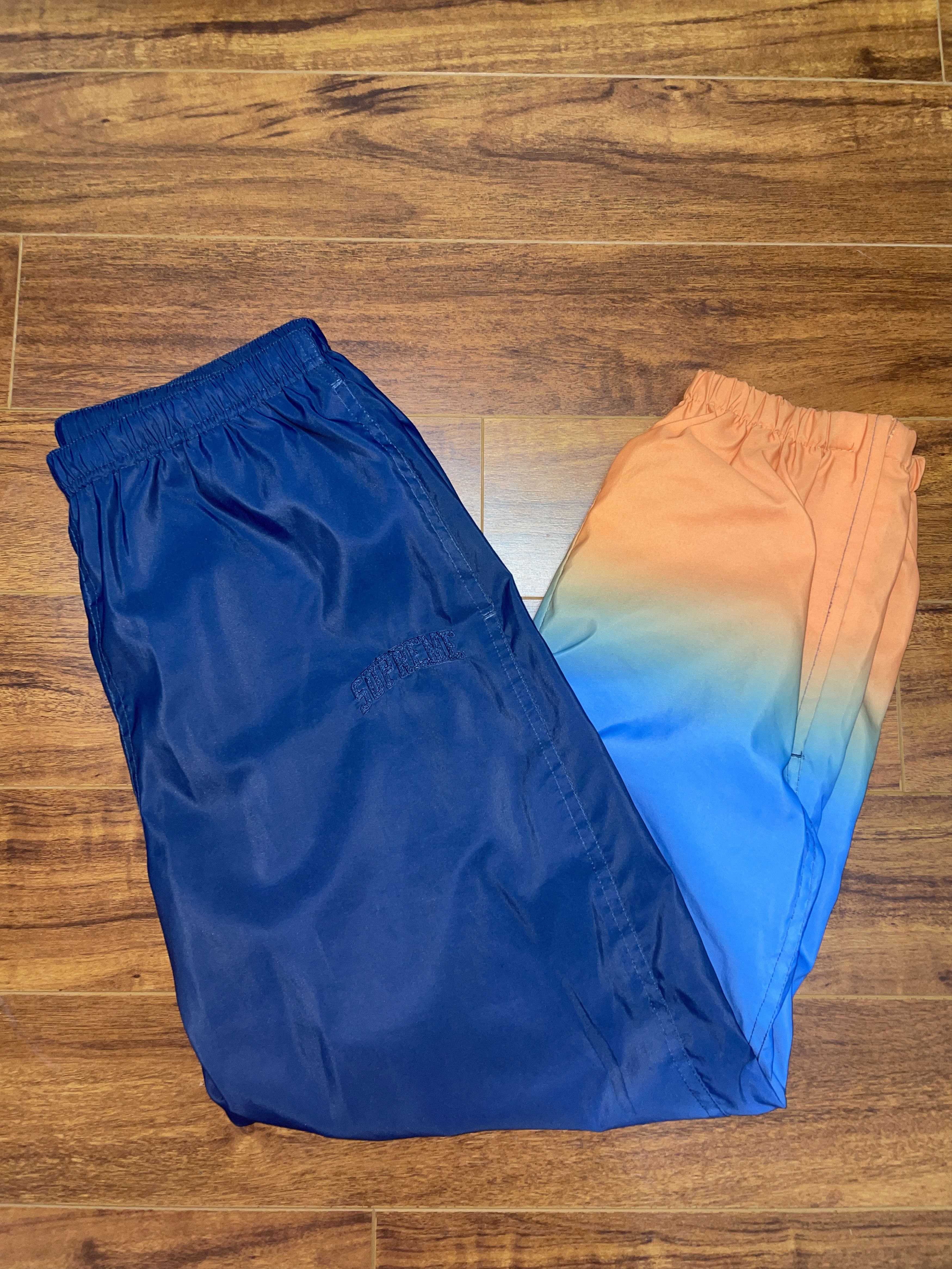 Supreme Supreme SS18 Gradient Track Pants Navy Blue Small Orange Size US 30 / EU 46 - 3 Thumbnail