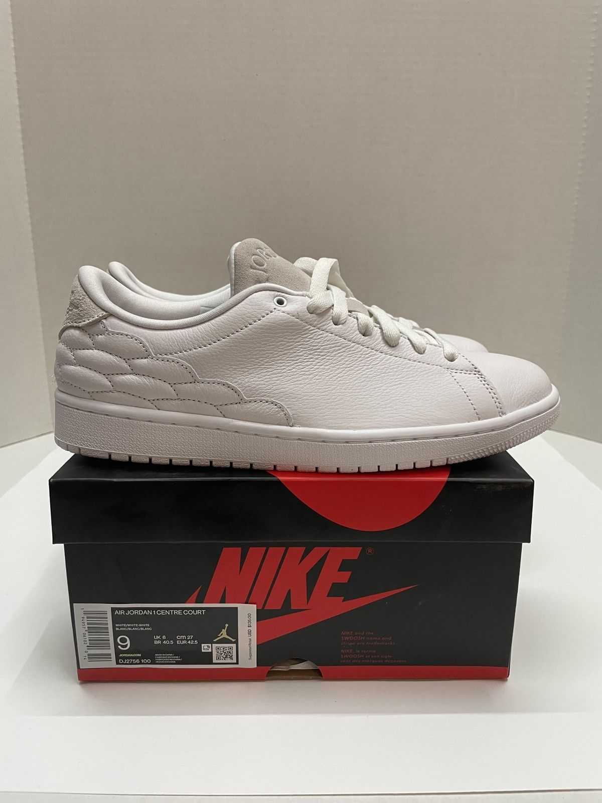 Jordan Brand × Nike Jordan 1 Centre Court Triple White DJ2756-100 Size US 9 / EU 42 - 2 Thumbnail