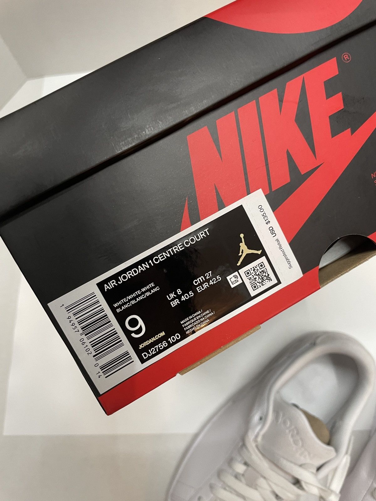 Jordan Brand × Nike Jordan 1 Centre Court Triple White DJ2756-100 Size US 9 / EU 42 - 11 Thumbnail