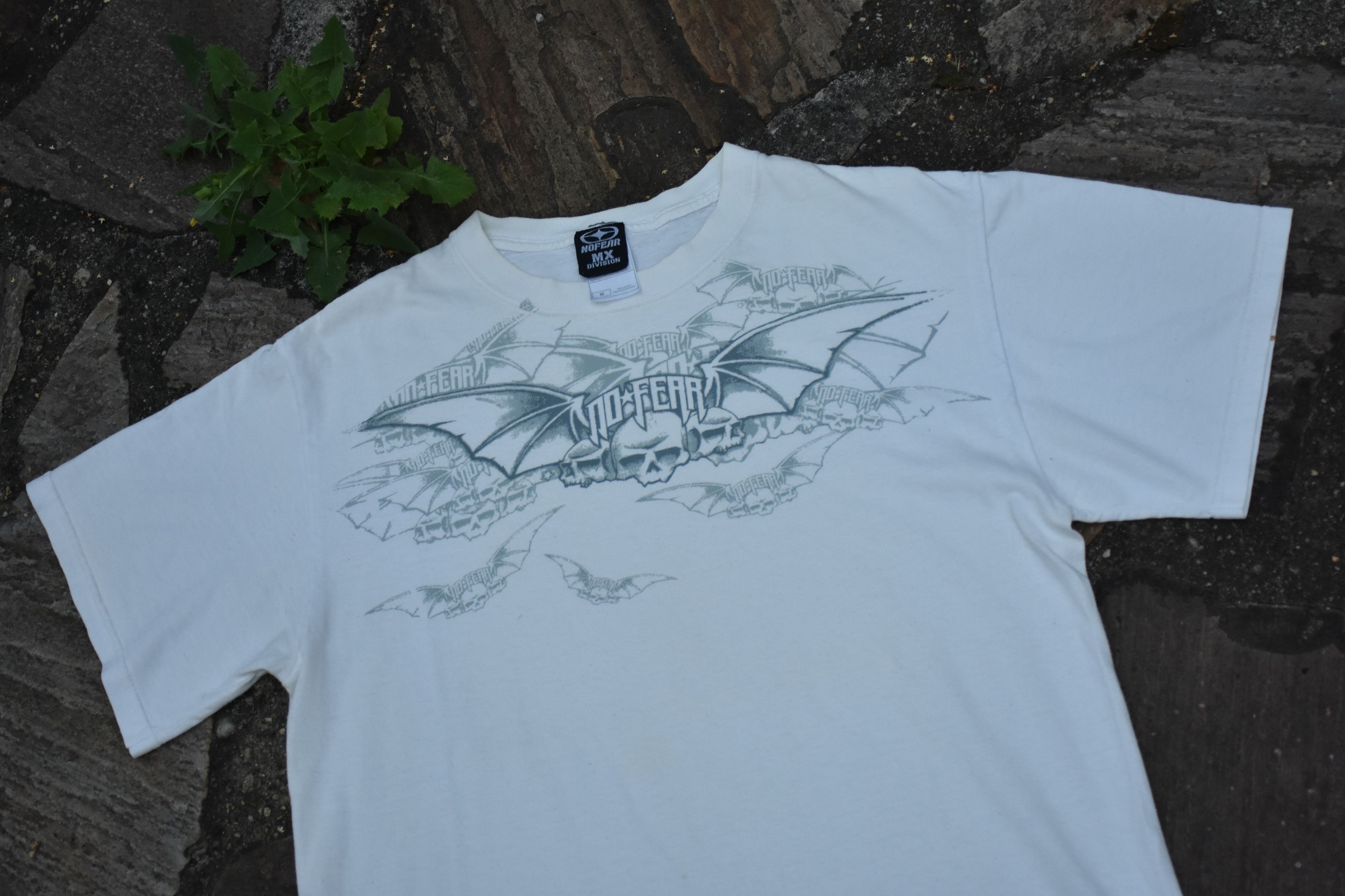 No Fear Vintage No Fear tshirt skull bat front print Size US M / EU 48-50 / 2 - 2 Thumbnail