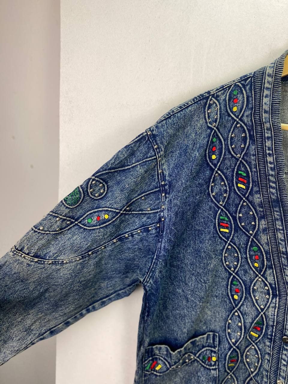 Japanese Brand vintage denim jacket very nice design missing tag Size US XL / EU 56 / 4 - 3 Thumbnail