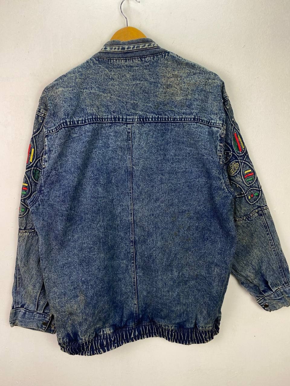 Japanese Brand vintage denim jacket very nice design missing tag Size US XL / EU 56 / 4 - 8 Thumbnail