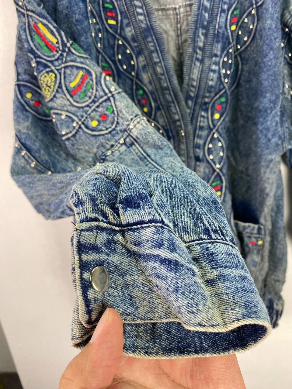 Japanese Brand vintage denim jacket very nice design missing tag Size US XL / EU 56 / 4 - 7 Thumbnail