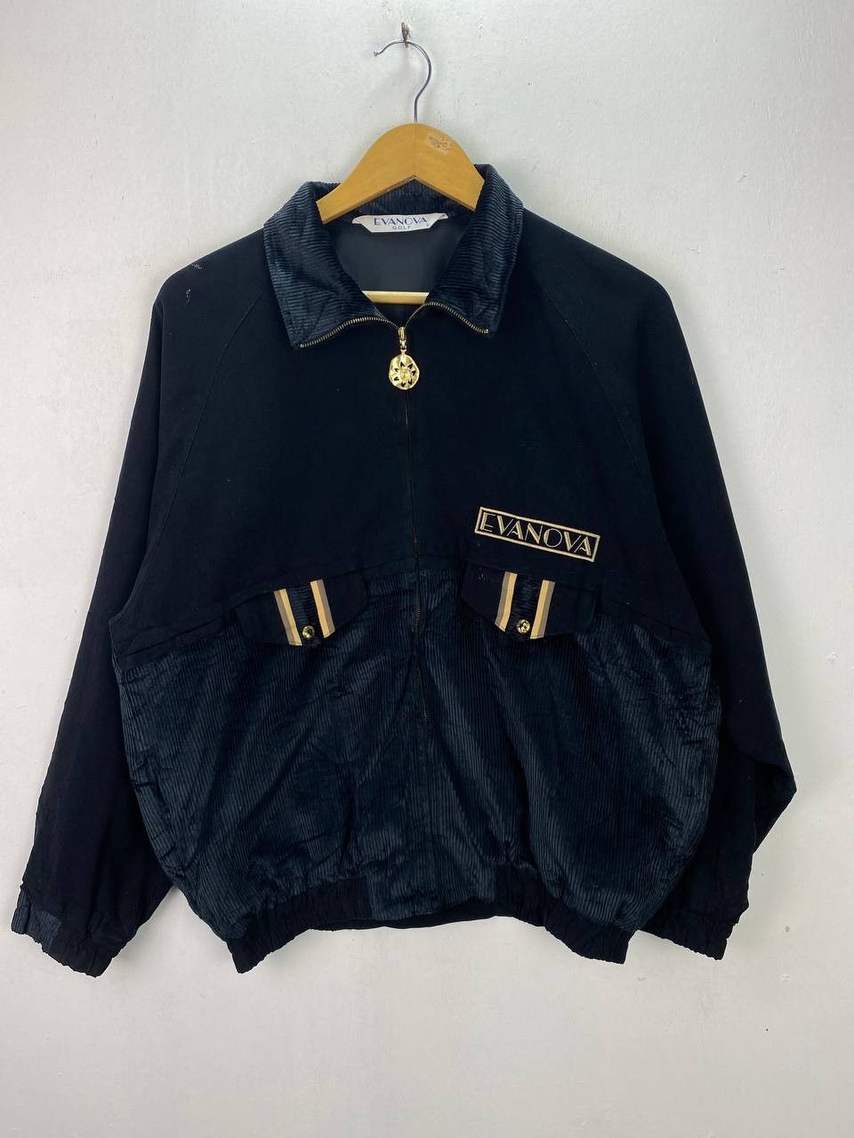 Mizuno vintage evanova golf by mizuno half corduroy jacket Size US L / EU 52-54 / 3 - 1 Thumbnail