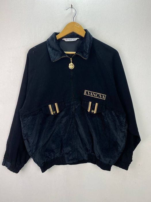 Mizuno vintage evanova golf by mizuno half corduroy jacket | Grailed