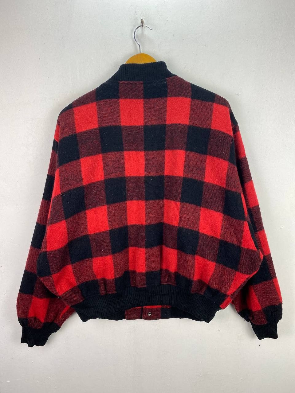 Japanese Brand japanese brands bomber wool checkered jacket nice design Size US XXL / EU 58 / 5 - 7 Thumbnail
