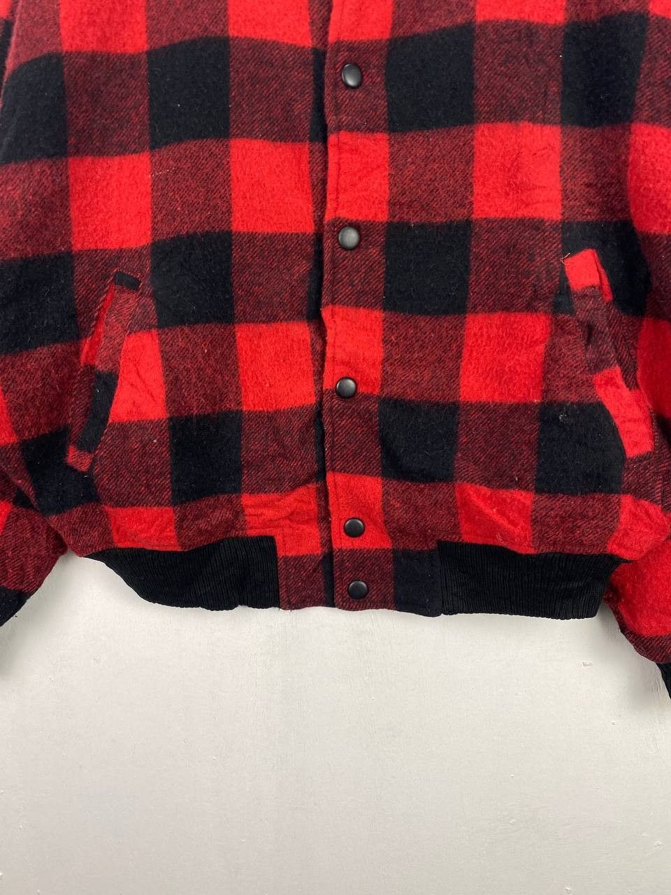 Japanese Brand japanese brands bomber wool checkered jacket nice design Size US XXL / EU 58 / 5 - 3 Thumbnail