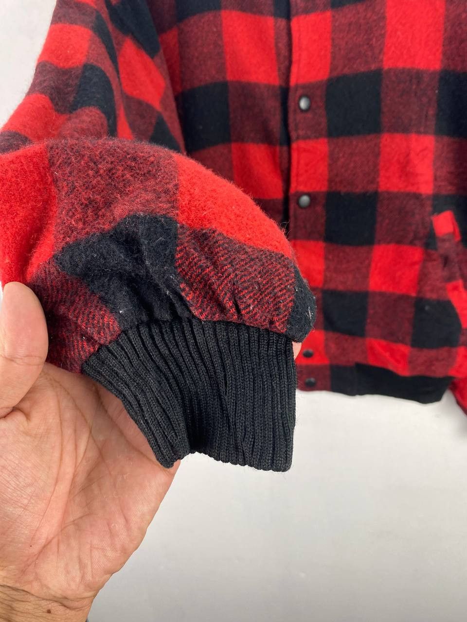 Japanese Brand japanese brands bomber wool checkered jacket nice design Size US XXL / EU 58 / 5 - 4 Thumbnail