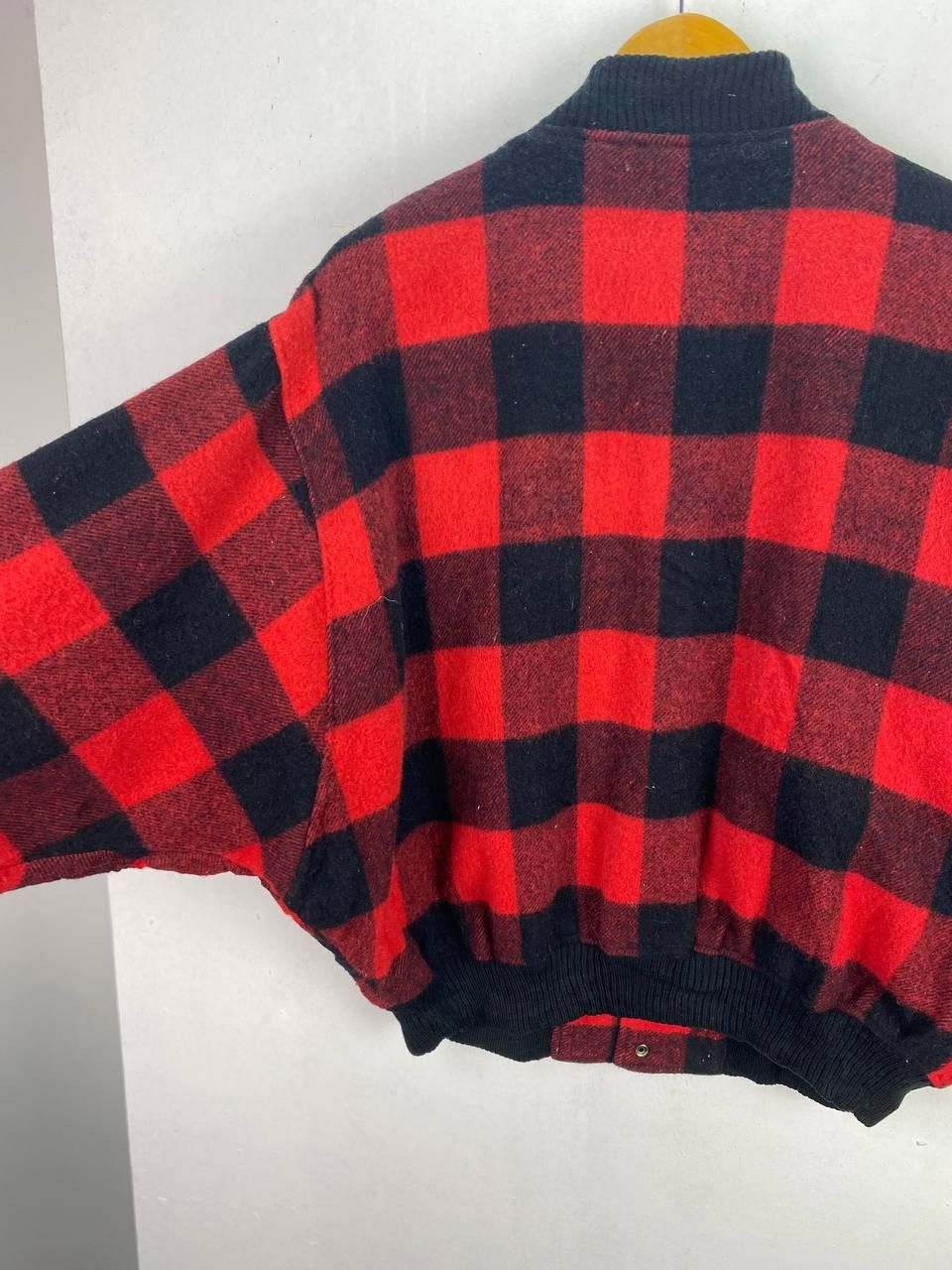 Japanese Brand japanese brands bomber wool checkered jacket nice design Size US XXL / EU 58 / 5 - 8 Thumbnail