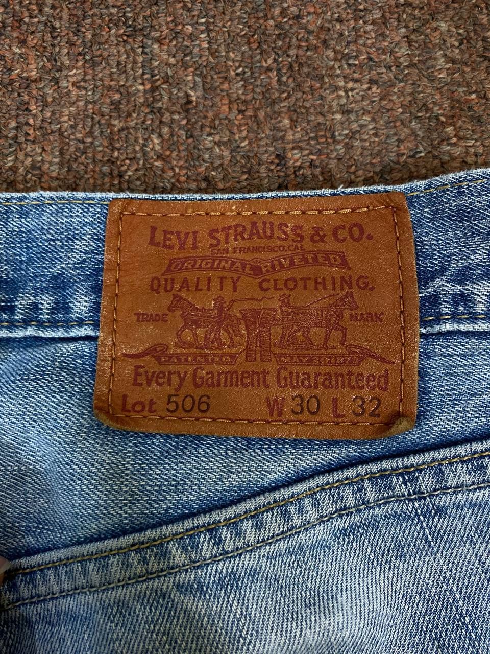 Levi's vintage levis 506 distressed denim custom shashiko Size US 32 / EU 48 - 6 Thumbnail