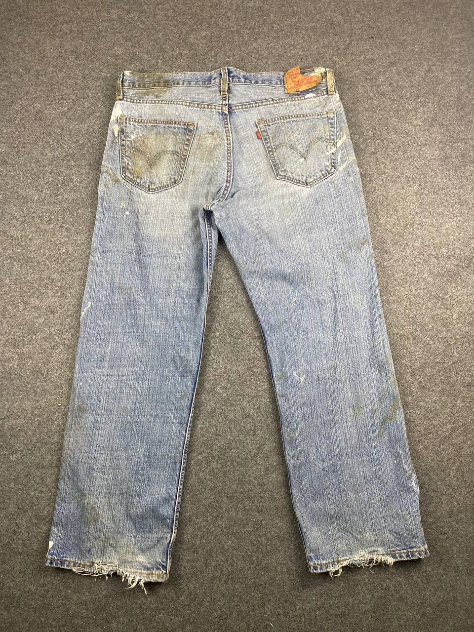 Levi's vintage levis 529 paint splatter distressed denim Size US 38 / EU 54 - 1 Thumbnail