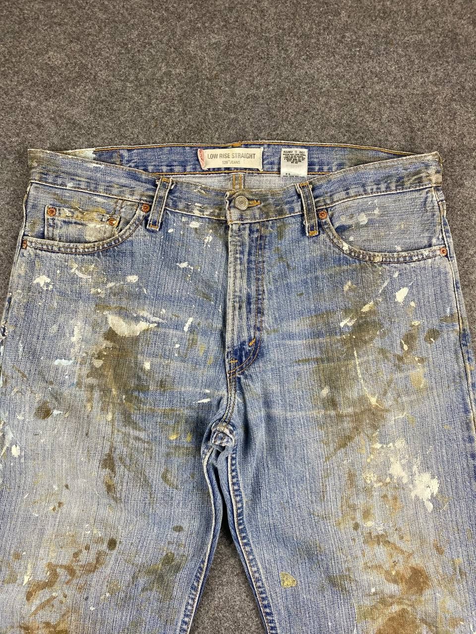 Levi's vintage levis 529 paint splatter distressed denim Size US 38 / EU 54 - 8 Thumbnail