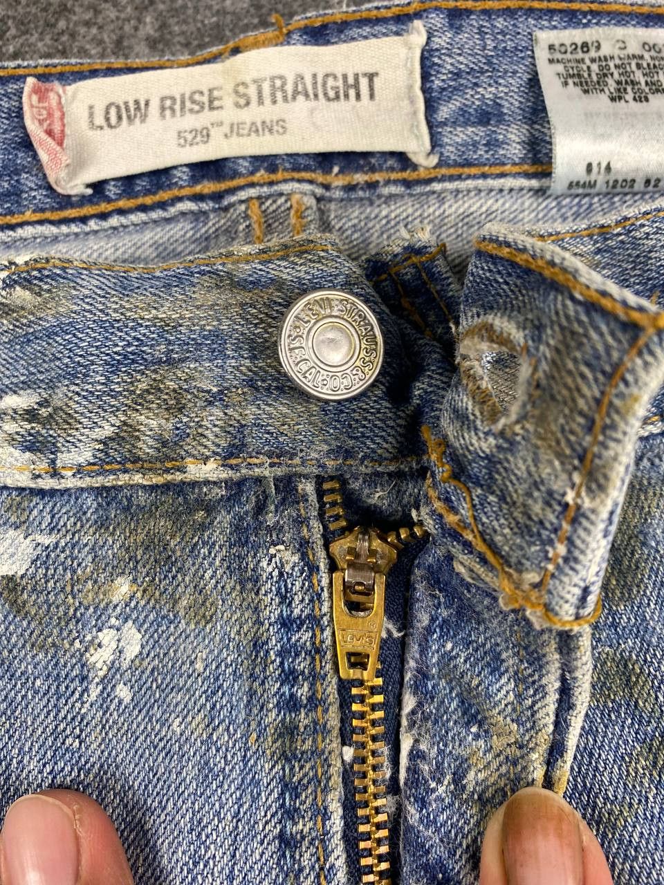 Levi's vintage levis 529 paint splatter distressed denim Size US 38 / EU 54 - 12 Thumbnail