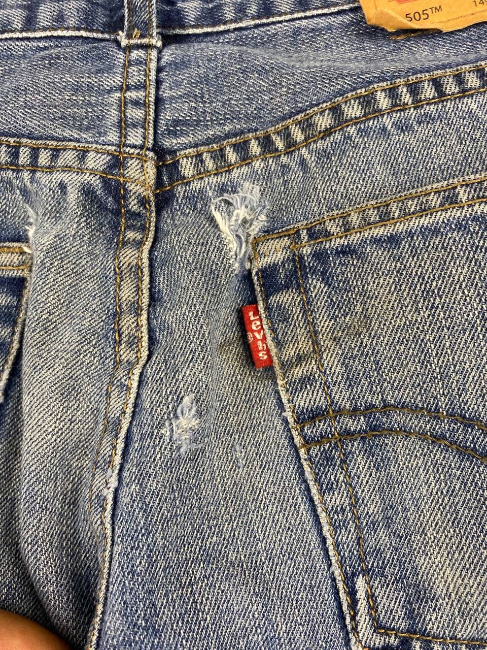 Levi's levis 505 regular fit slightly distressed denim Size US 28 / EU 44 - 4 Thumbnail