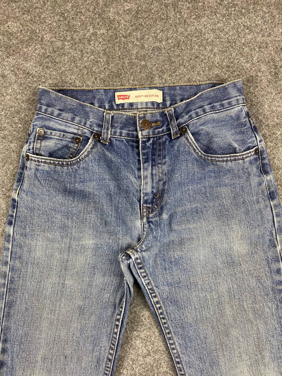 Levi's levis 505 regular fit slightly distressed denim Size US 28 / EU 44 - 8 Thumbnail
