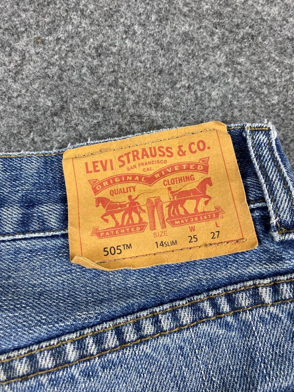 Levi's levis 505 regular fit slightly distressed denim Size US 28 / EU 44 - 5 Thumbnail